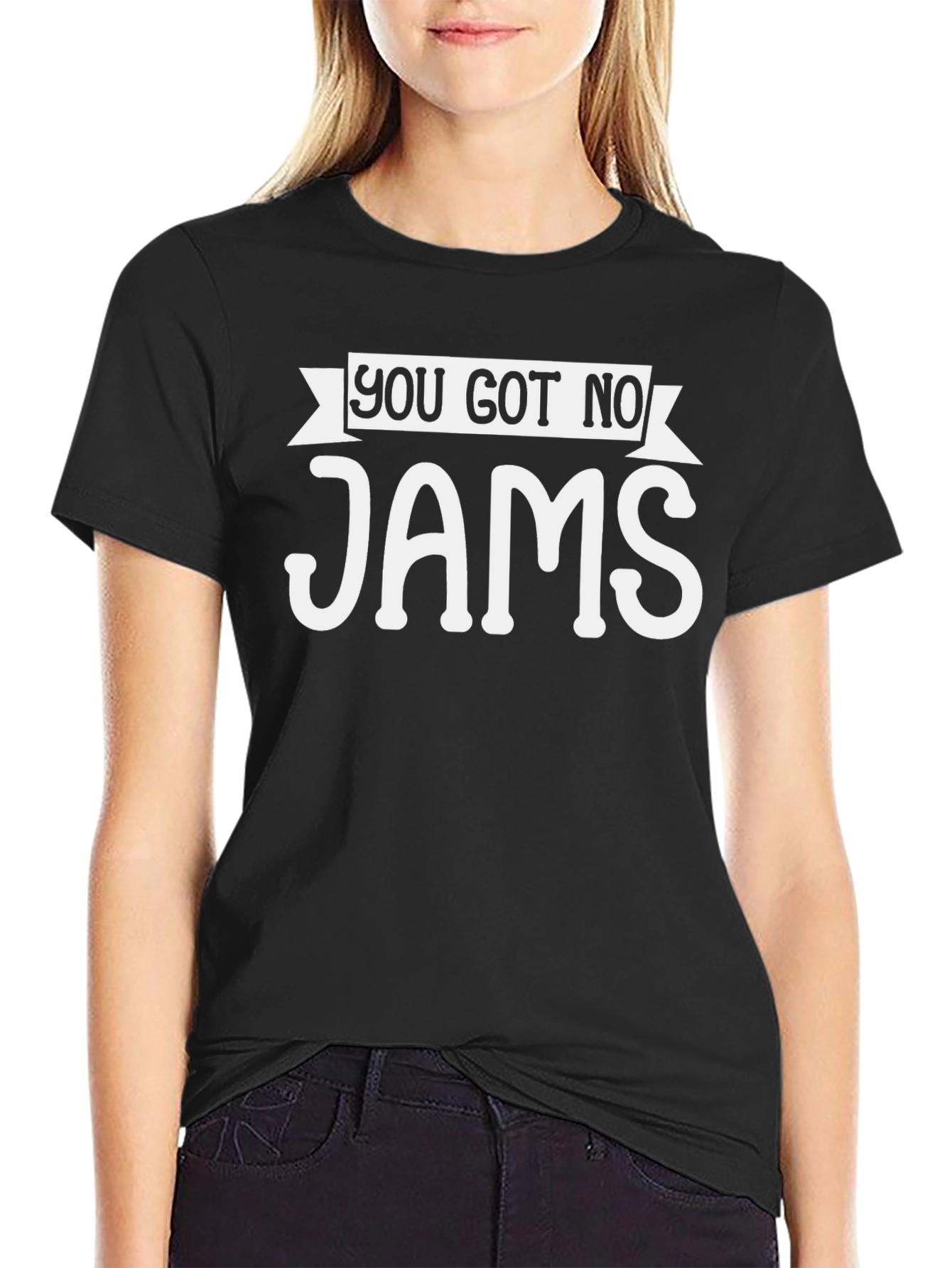 Black You Got No Jams Graphic T-Shirt view 2