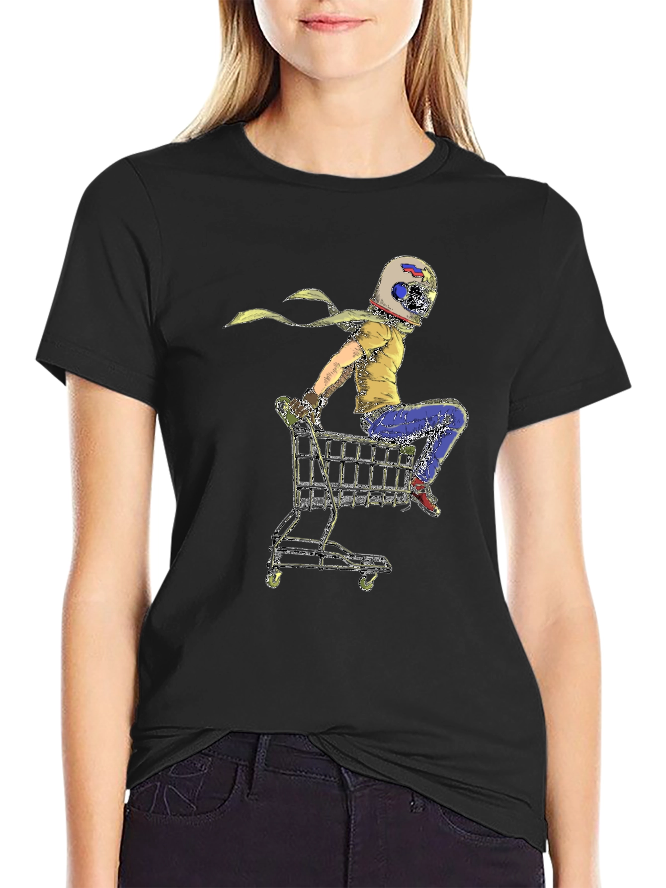 Helmet Rider Shopping Cart T-Shirt - 2