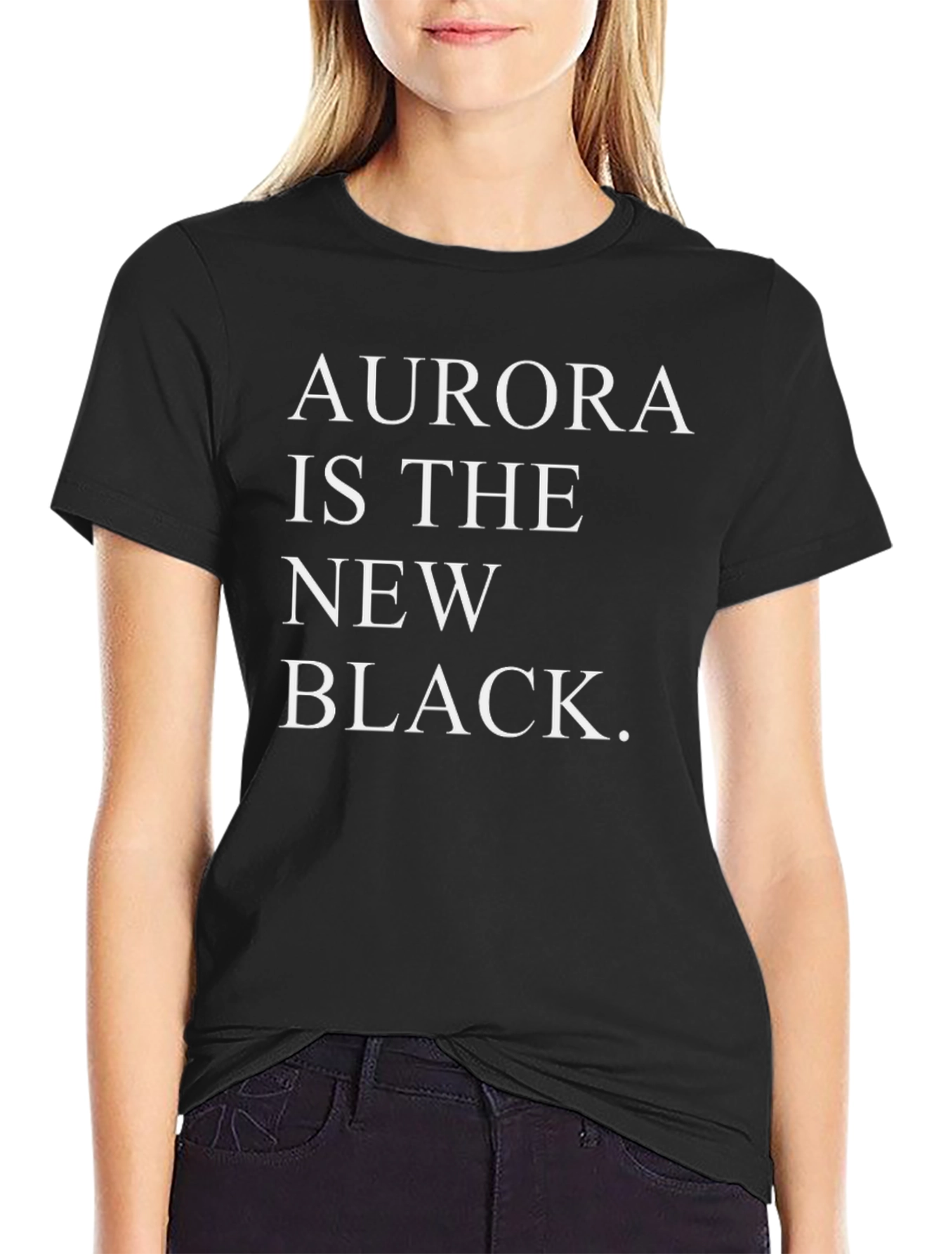 Black Aurora is the New Black Graphic Tee view 2