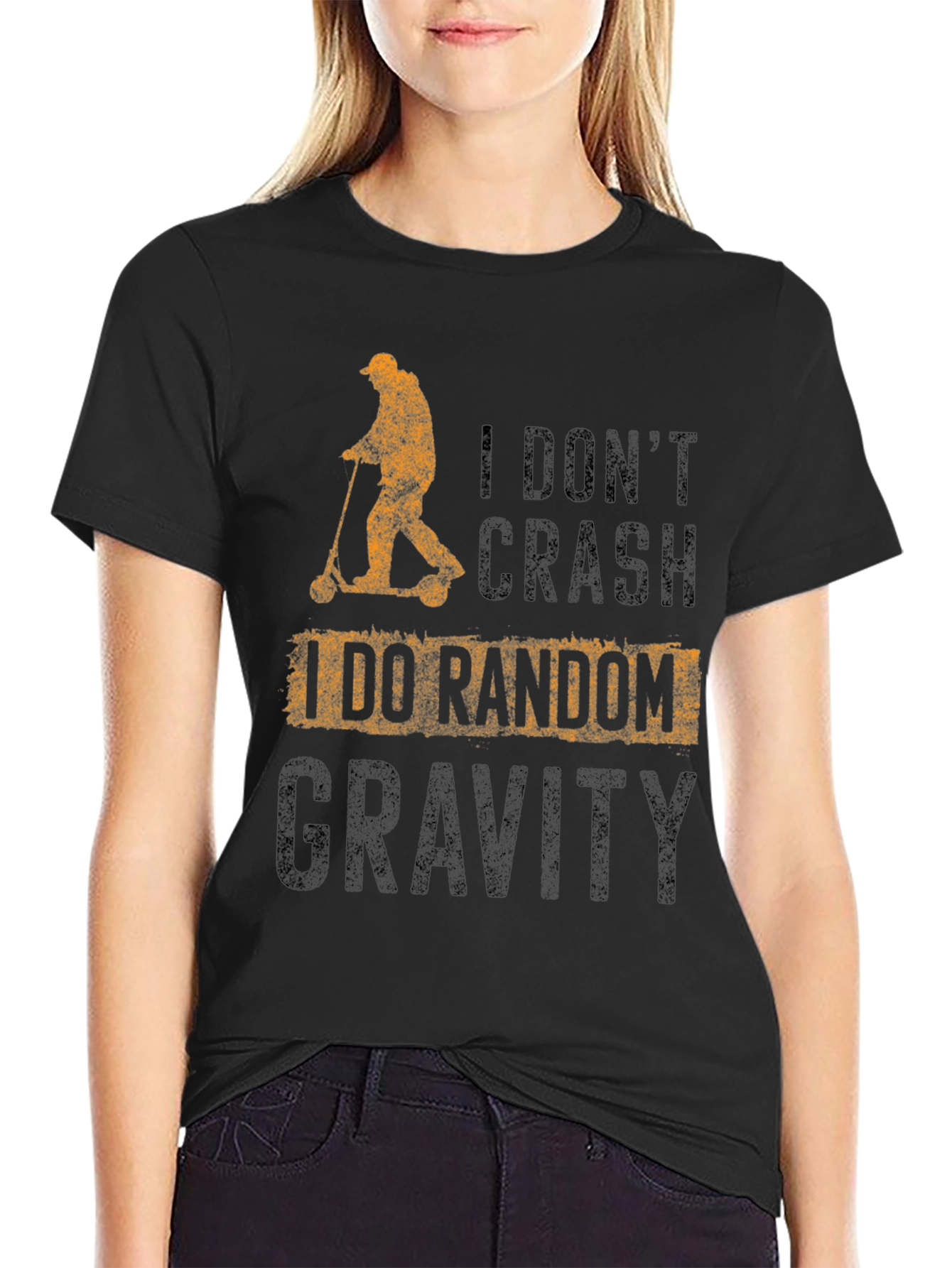 Black Random Gravity T-Shirt view 2