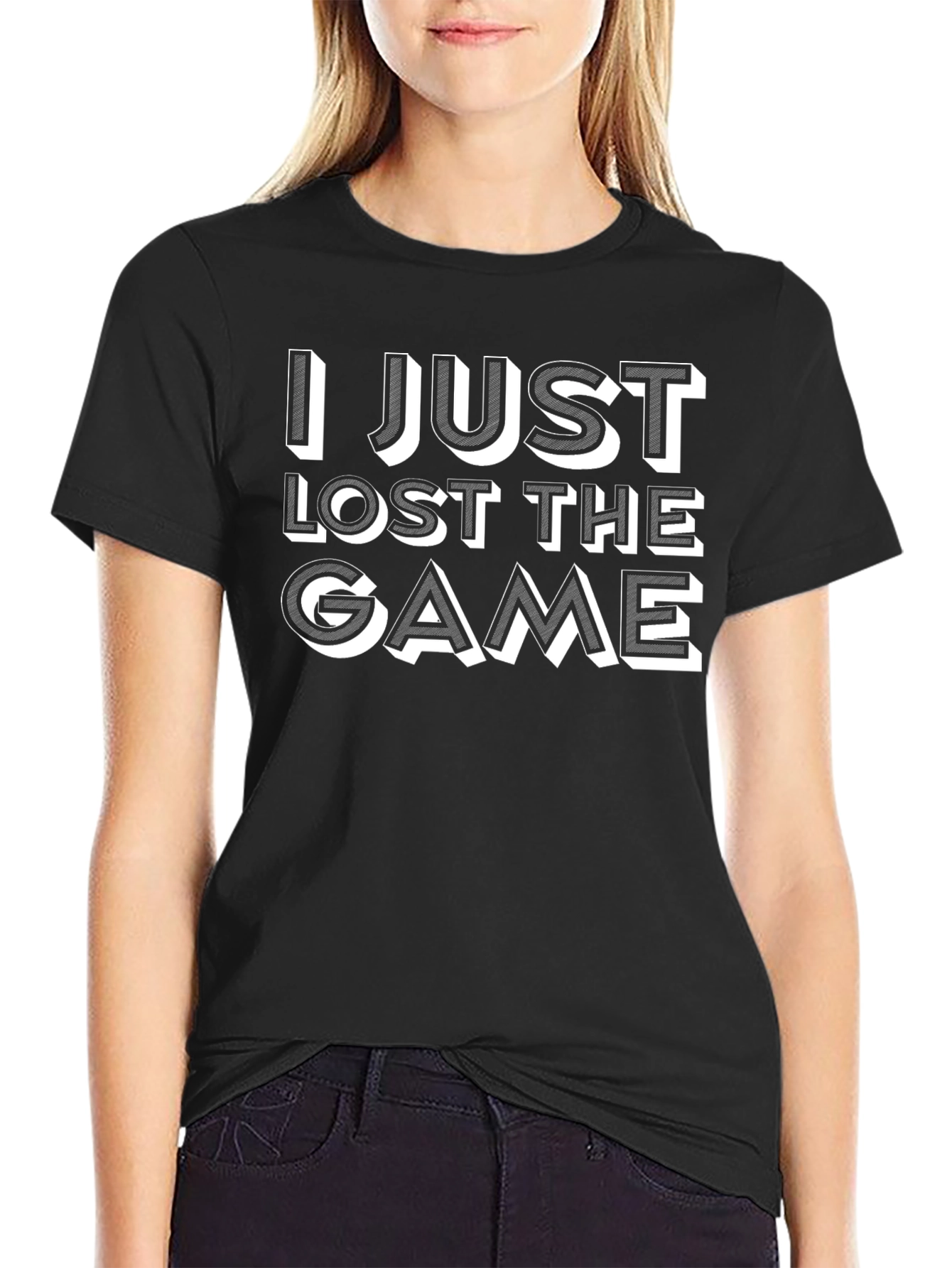 Black I Just Lost The Game T-Shirt view 2
