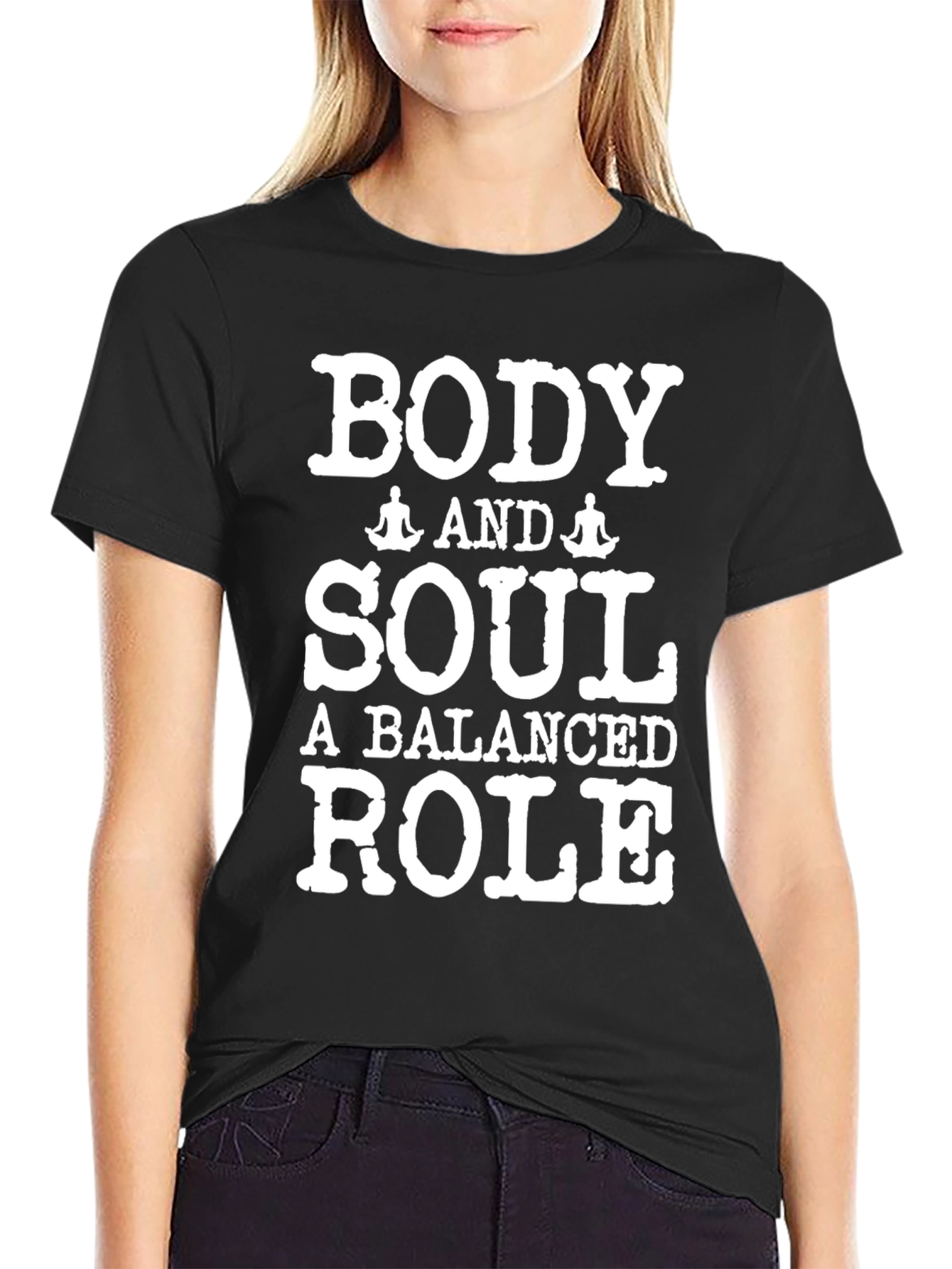 Black Body and Soul Balanced Role T-Shirt view 2