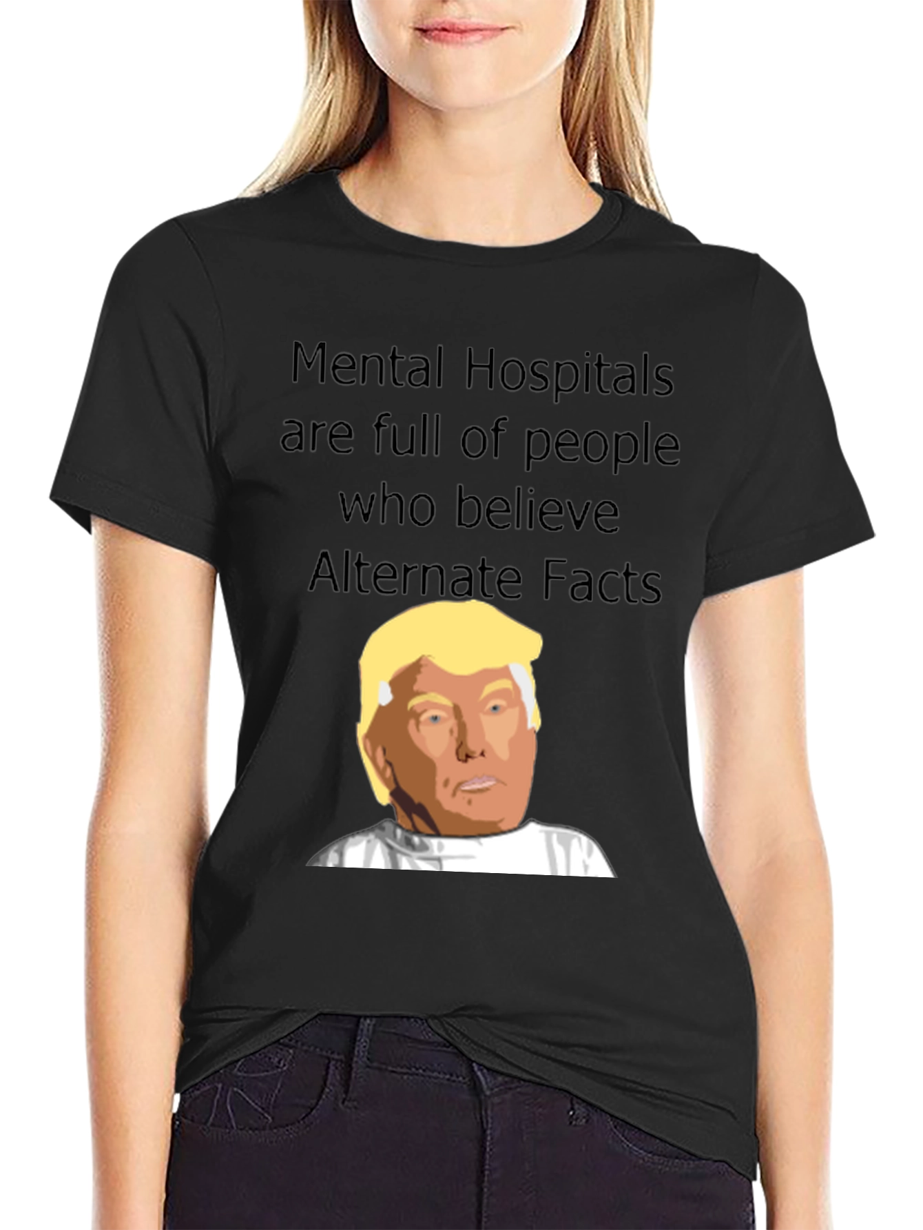 Black Mental Hospitals Trump T-Shirt view 2