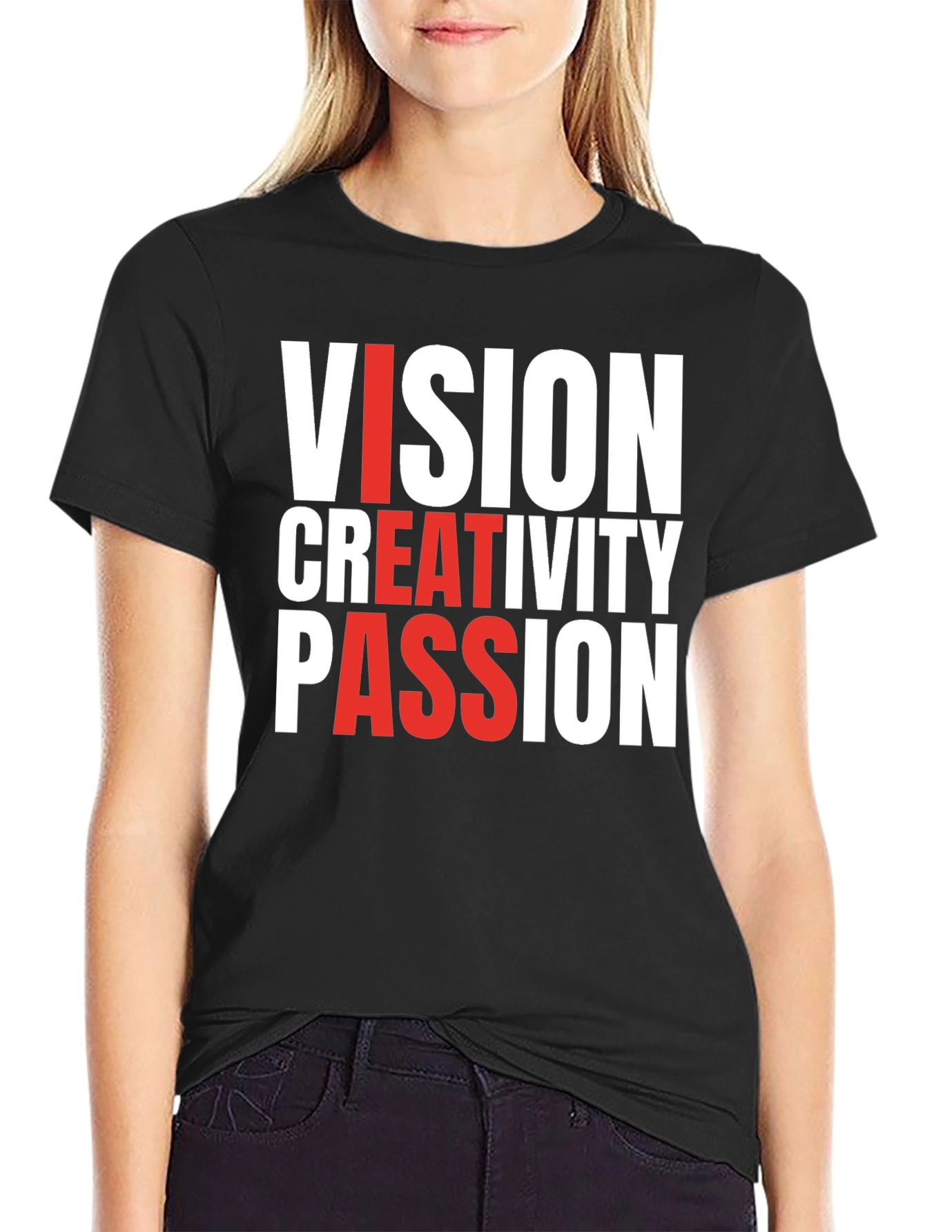Black Vision Creativity Passion T-Shirt view 2