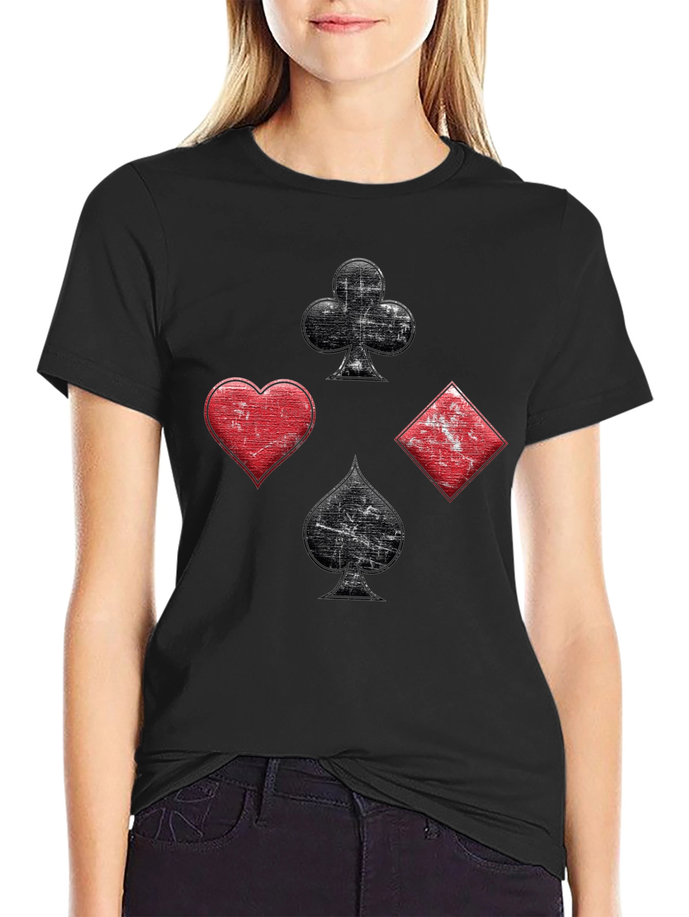 Suits T-Shirt - Poker Cards Ace Design - 2