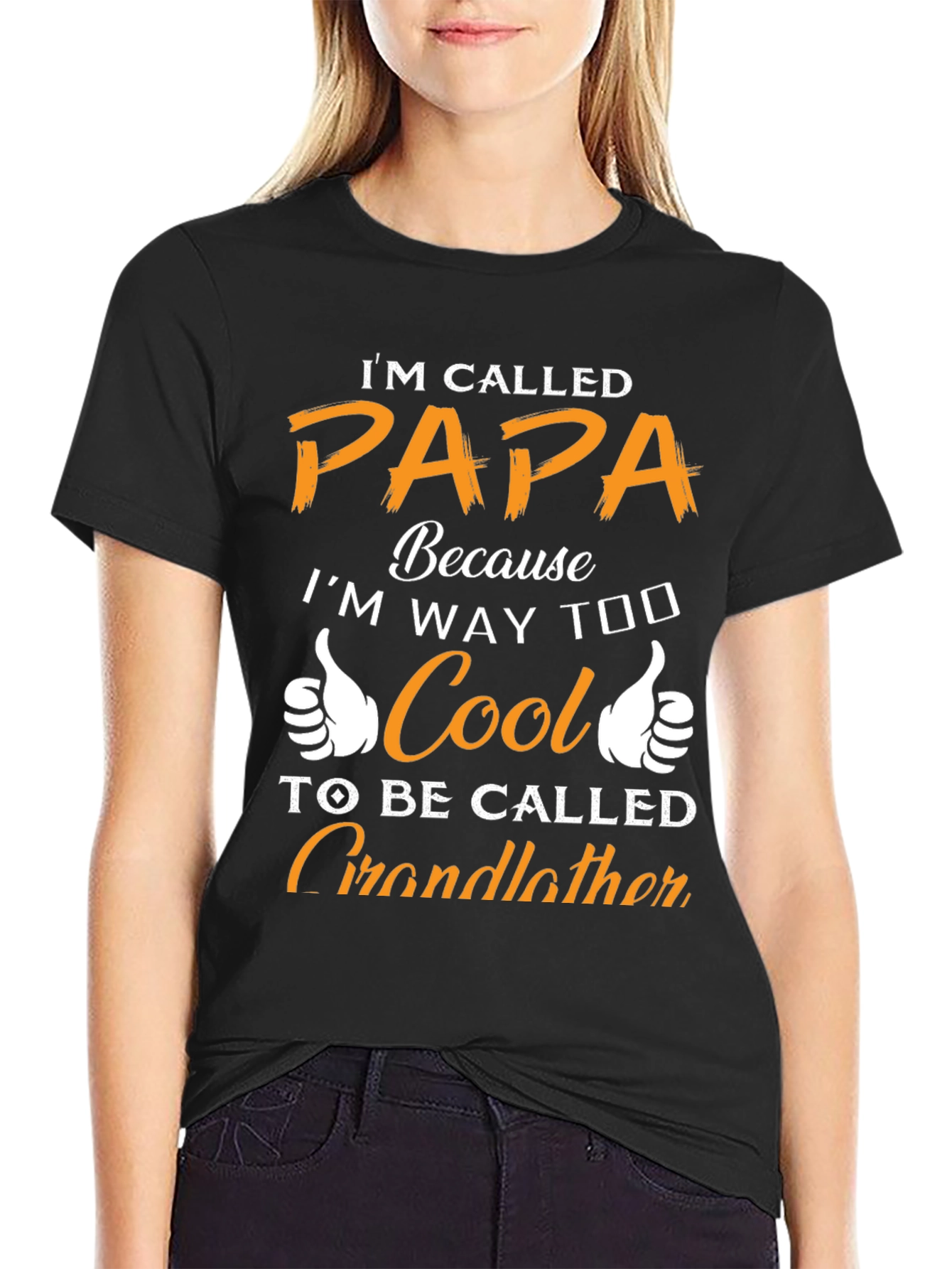 Black I'm Called Papa T-Shirt view 2
