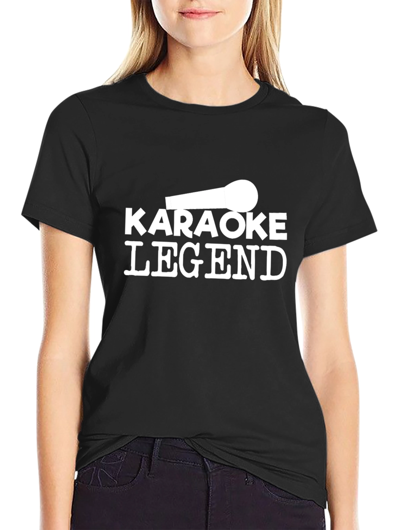 Black Karaoke Legend Graphic Tee view 2