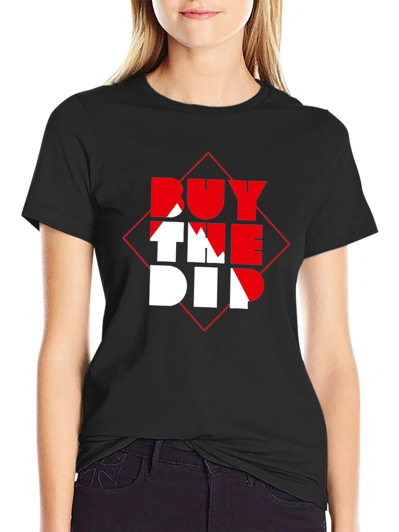 Black Buy The Dip Graphic Tee - Black view 2