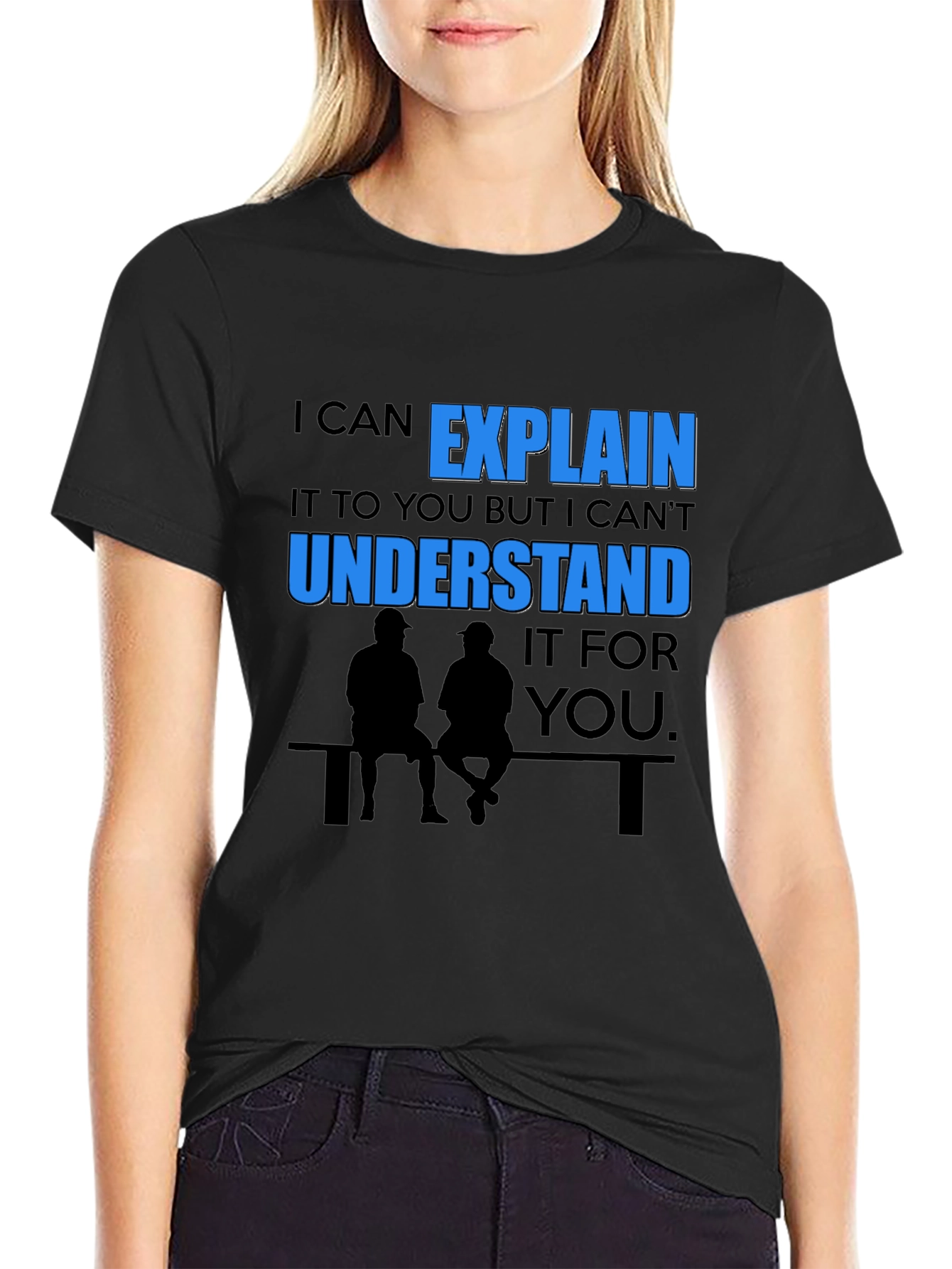 Black Explain, Understand Graphic Tee view 2