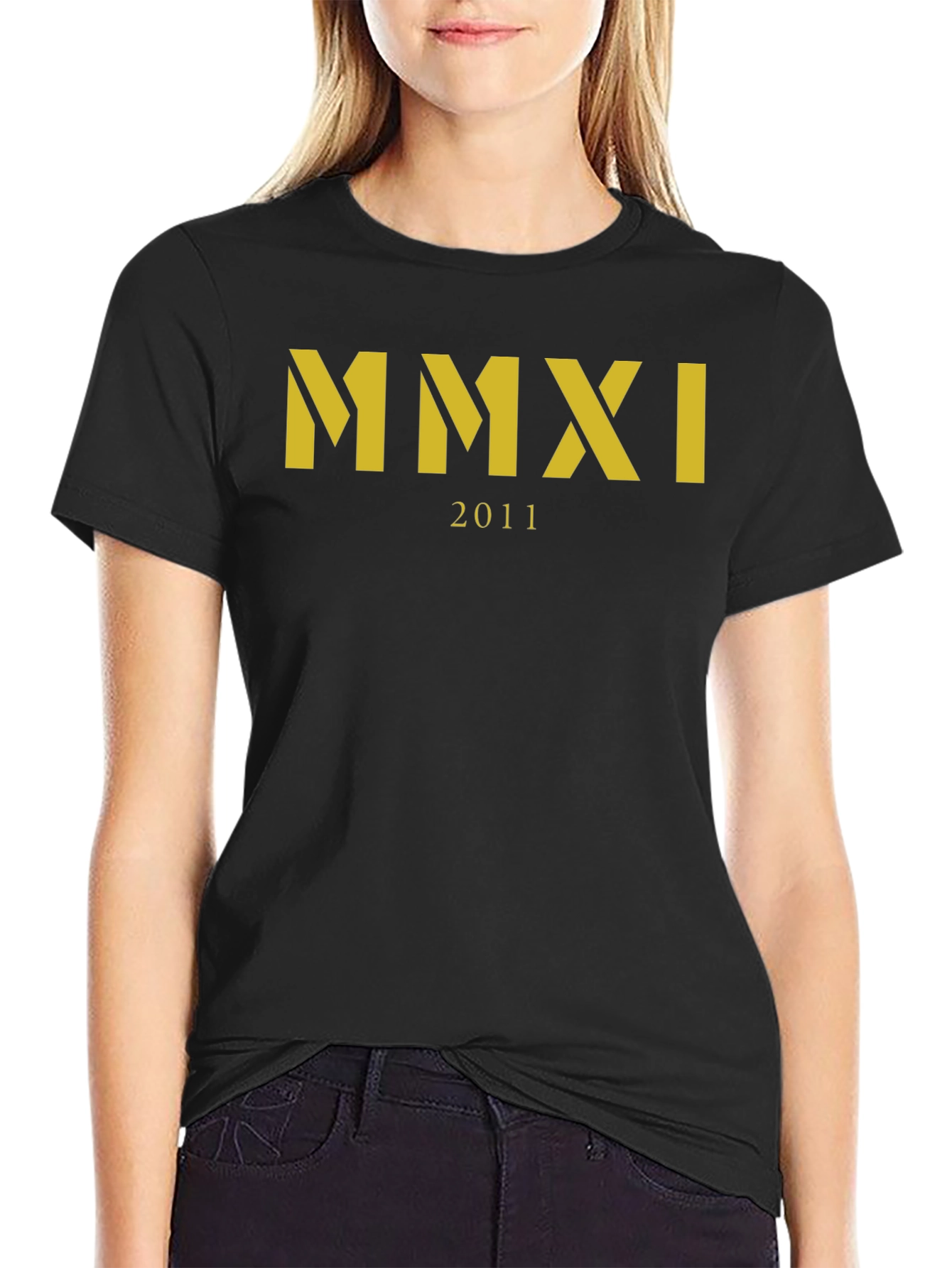 Black MMXI 2011 Graphic T-Shirt view 2