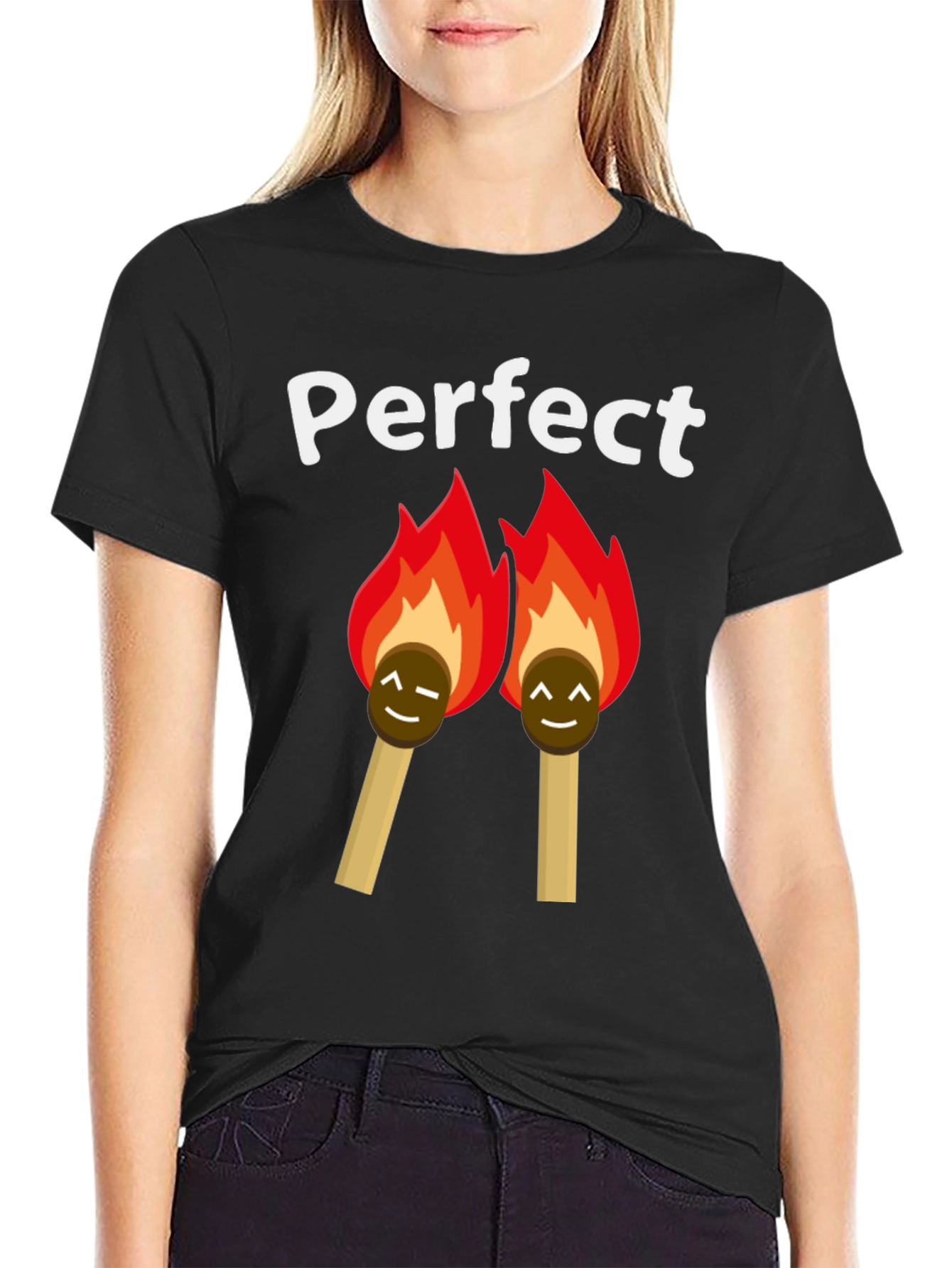 Black Perfect Match T-Shirt - Lit Love Humor view 2