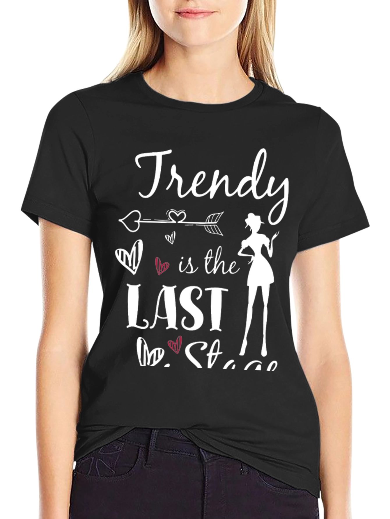 Black Trendy Last Stage T-Shirt - Stylish & Comfy view 2