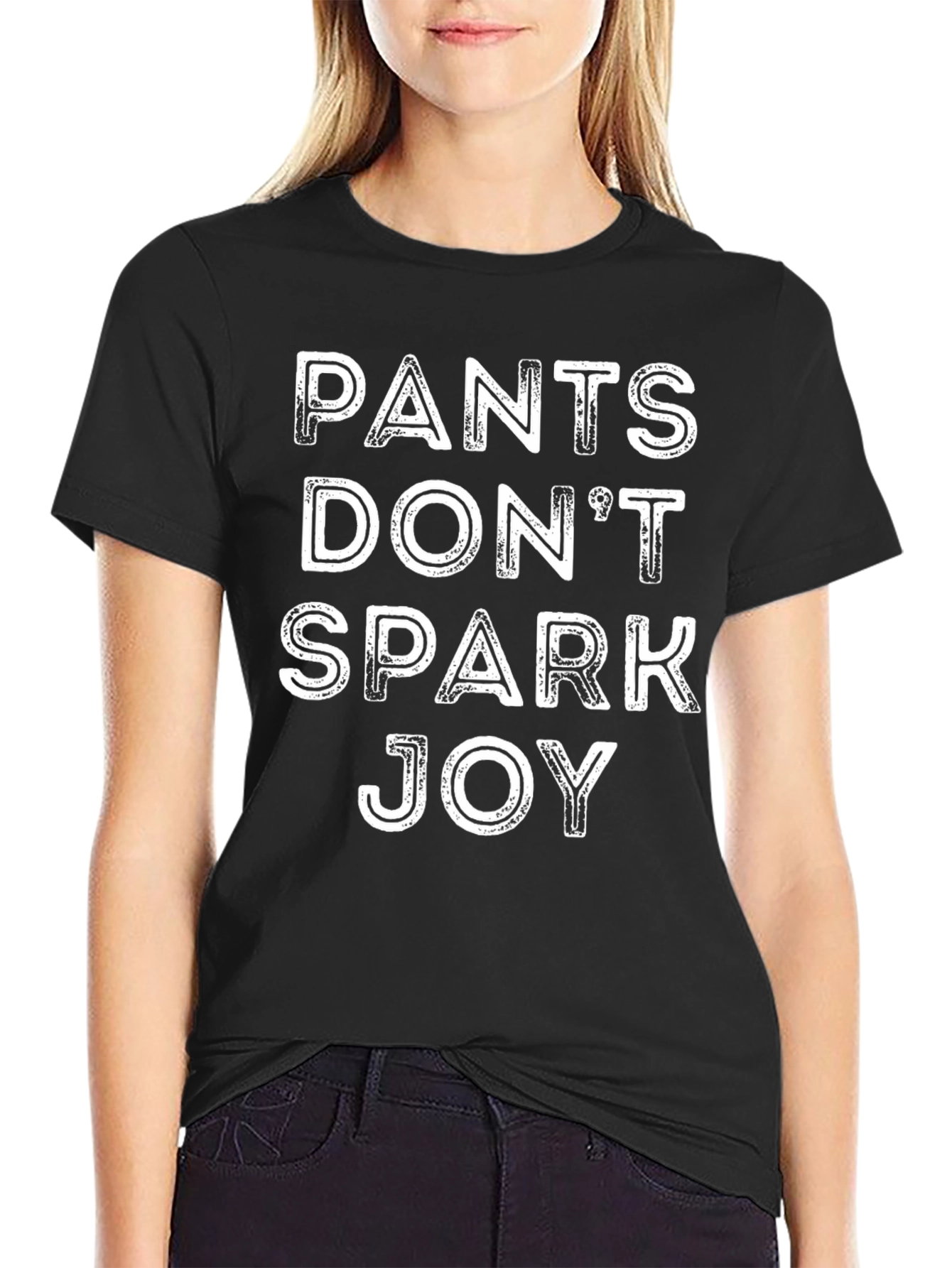 Black Pants Don't Spark Joy T-Shirt view 2