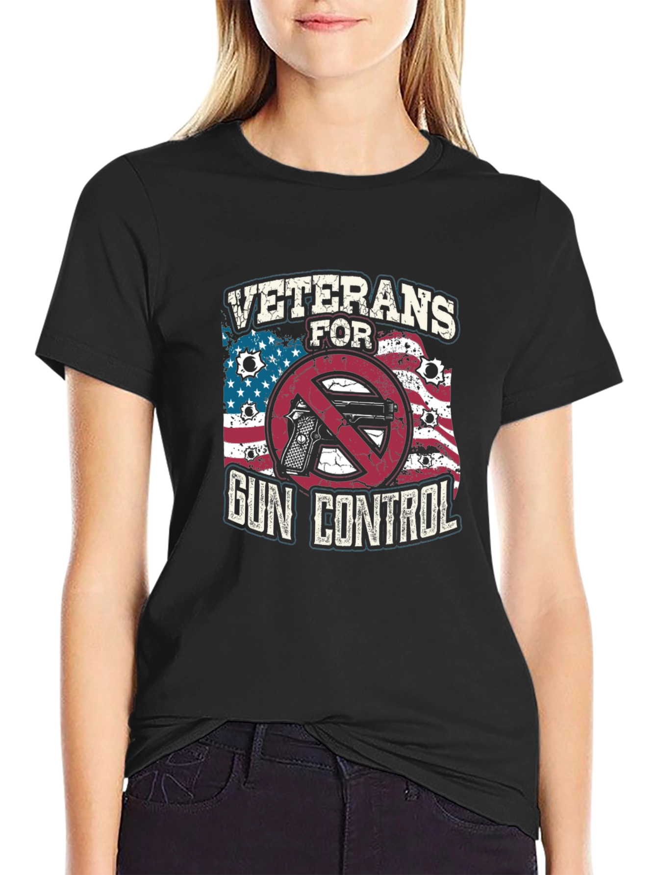 Black Veterans for Gun Control T-Shirt view 2