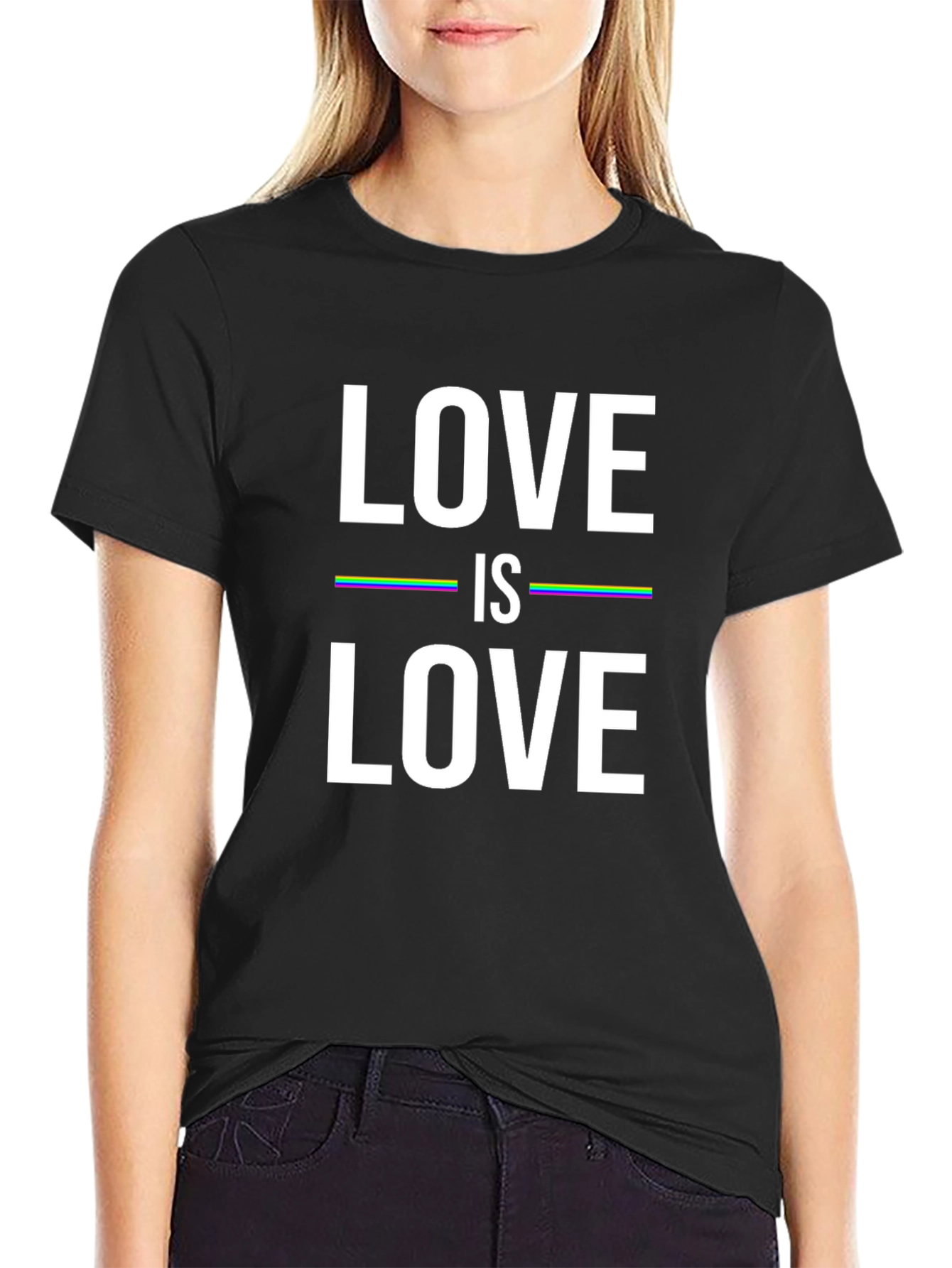 Black Love is Love Graphic T-Shirt view 2