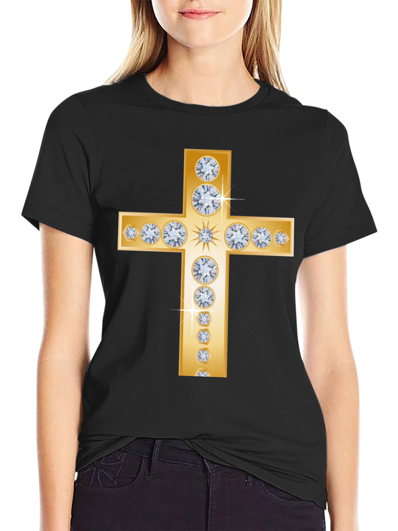 Black Diamond Cross Graphic Tee view 2