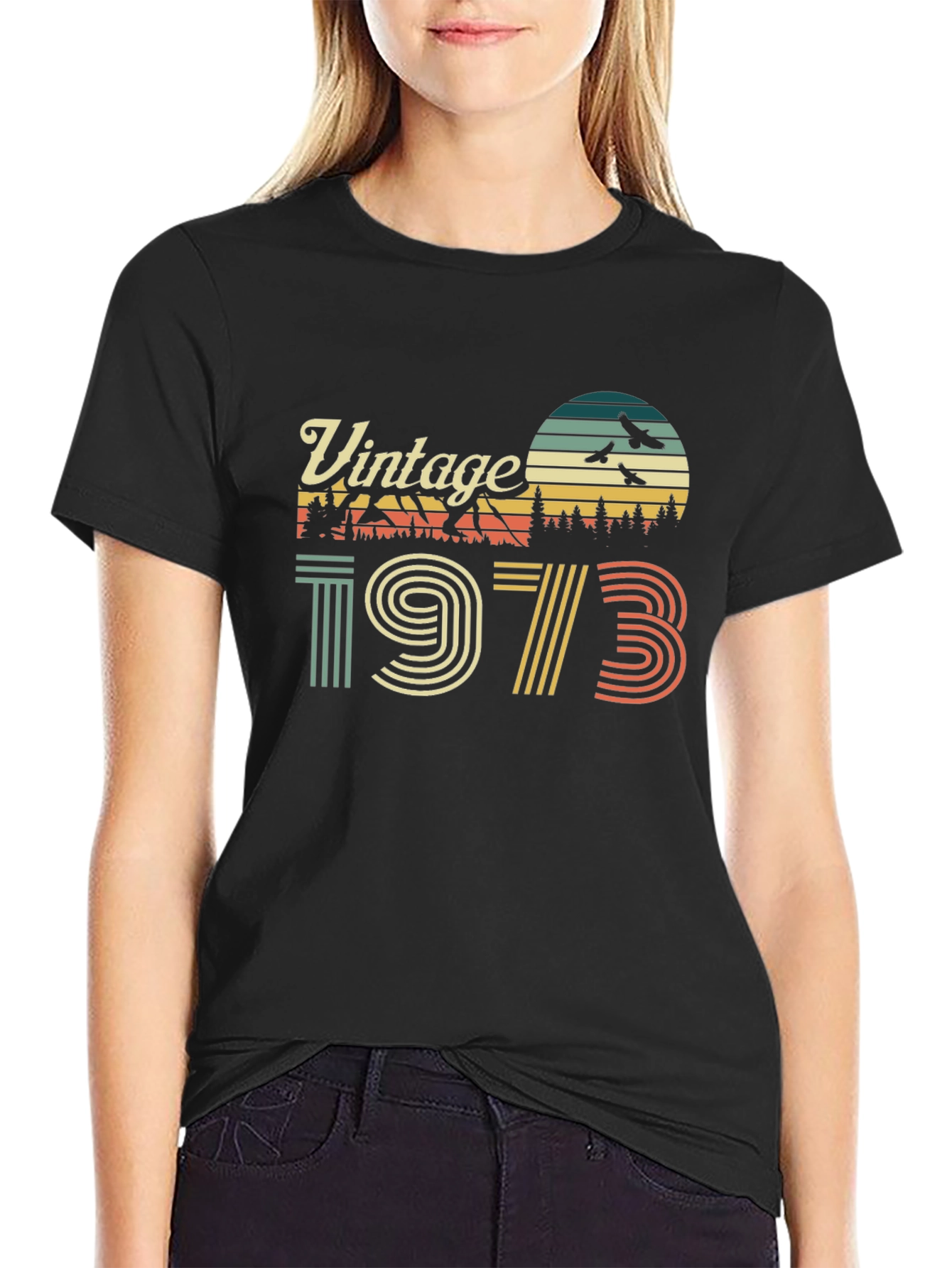 Black Vintage 1973 Graphic T-Shirt view 2