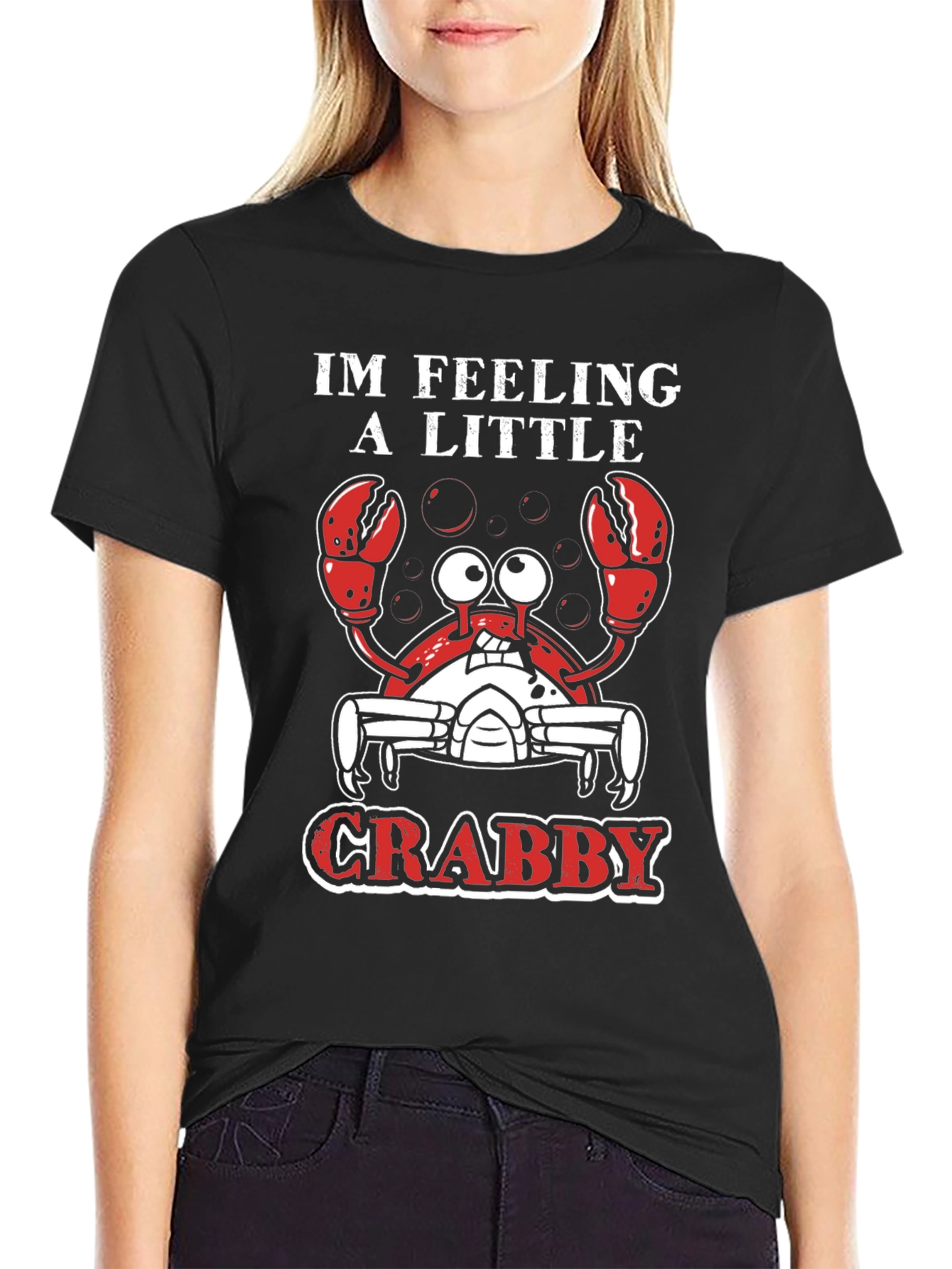 Crabby T-Shirt, Funny Cartoon Crab Tee - 2