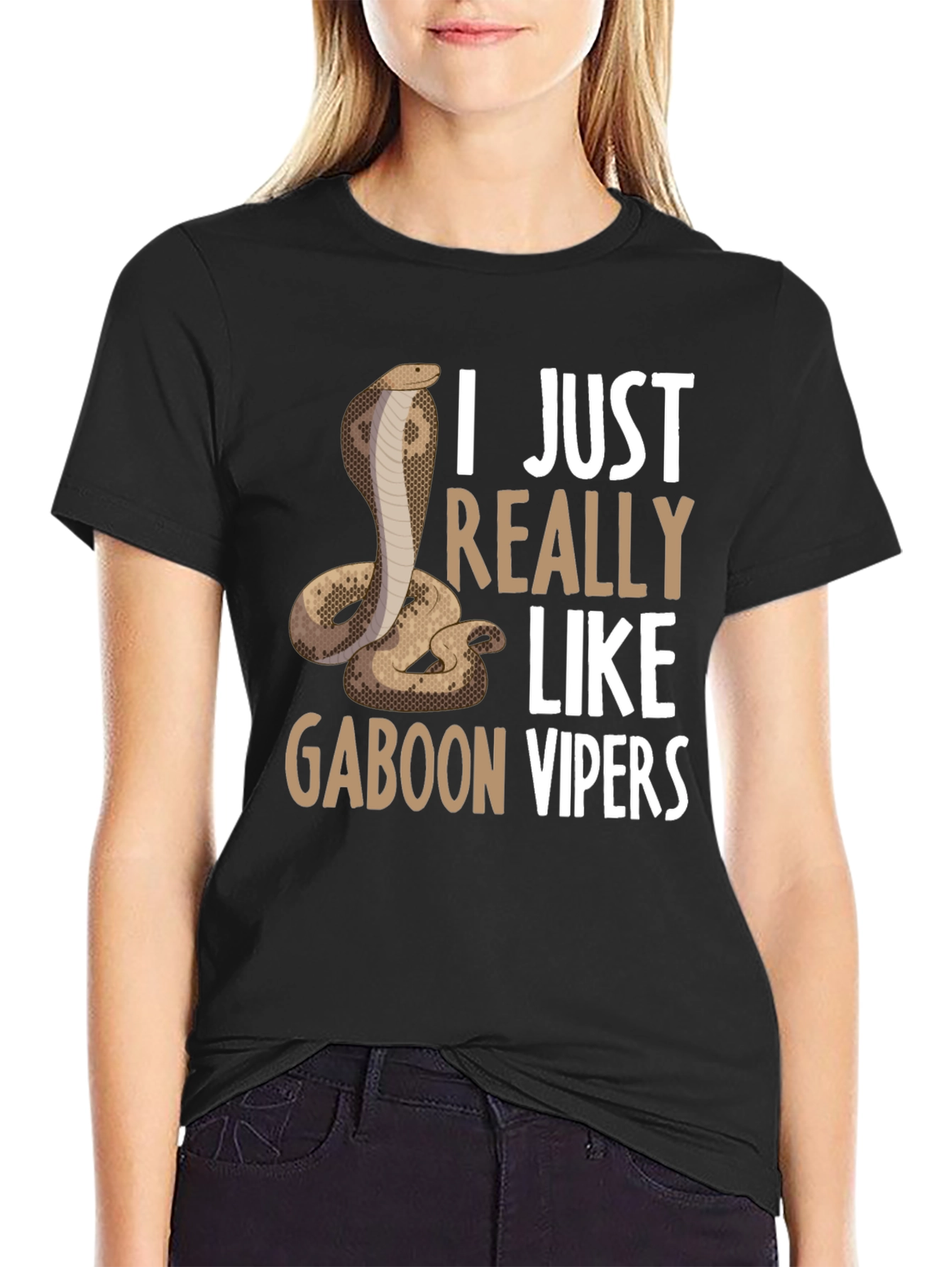 Black Gaboon Viper T-Shirt view 2