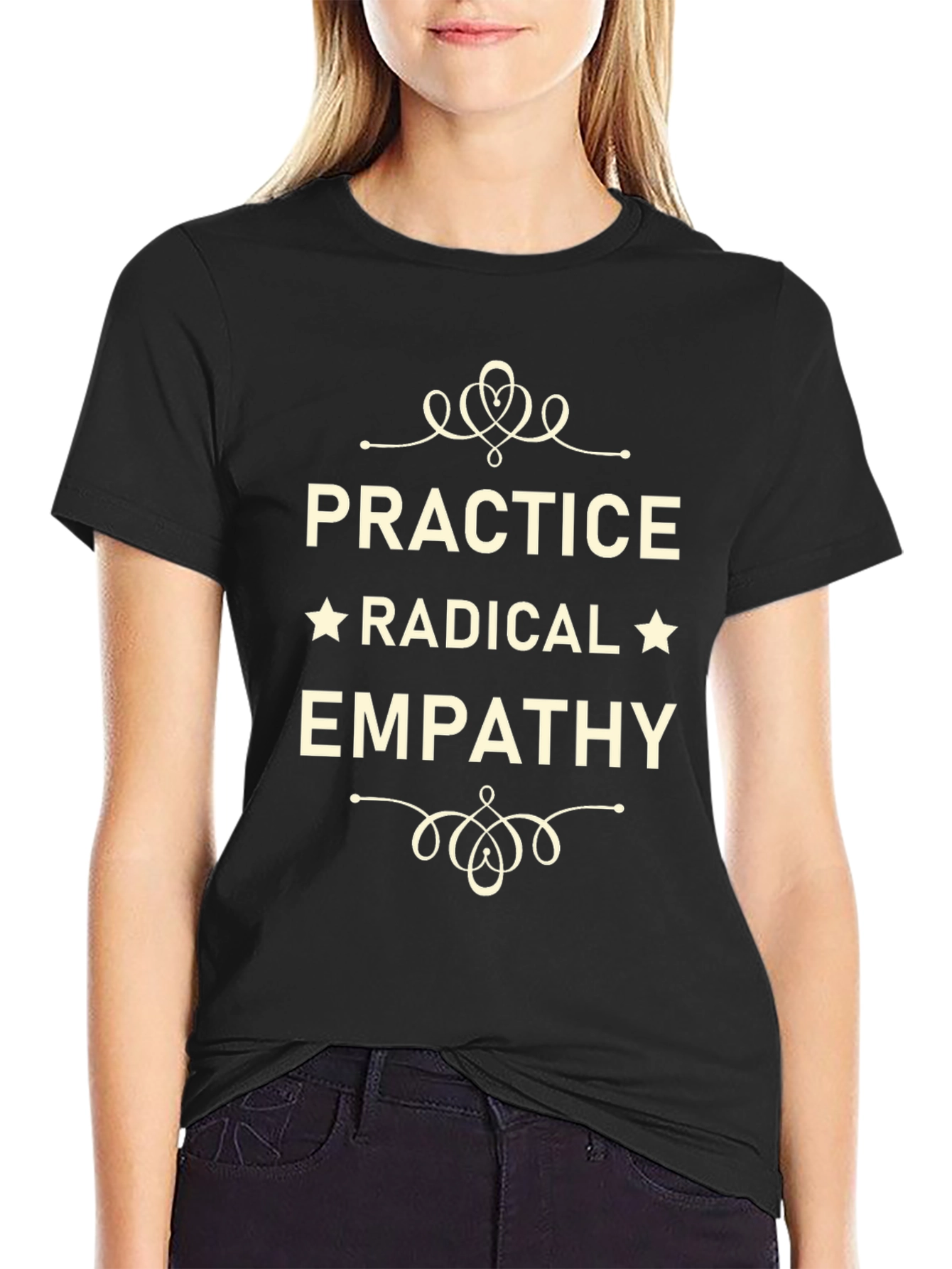 Black Practice Radical Empathy Graphic Tee - Black view 2