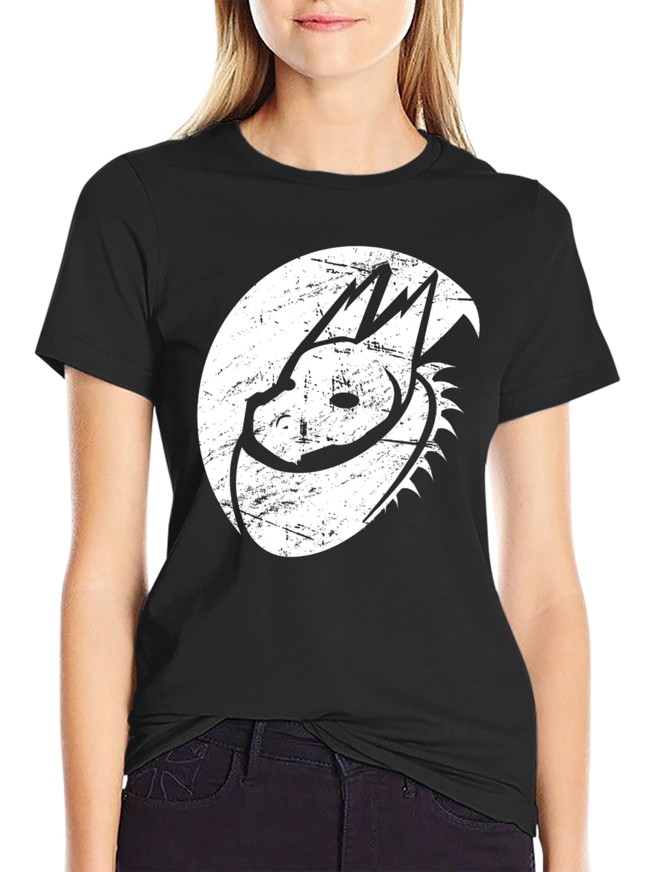 Black Dragon Graphic Tee - Black Cotton Blend view 2