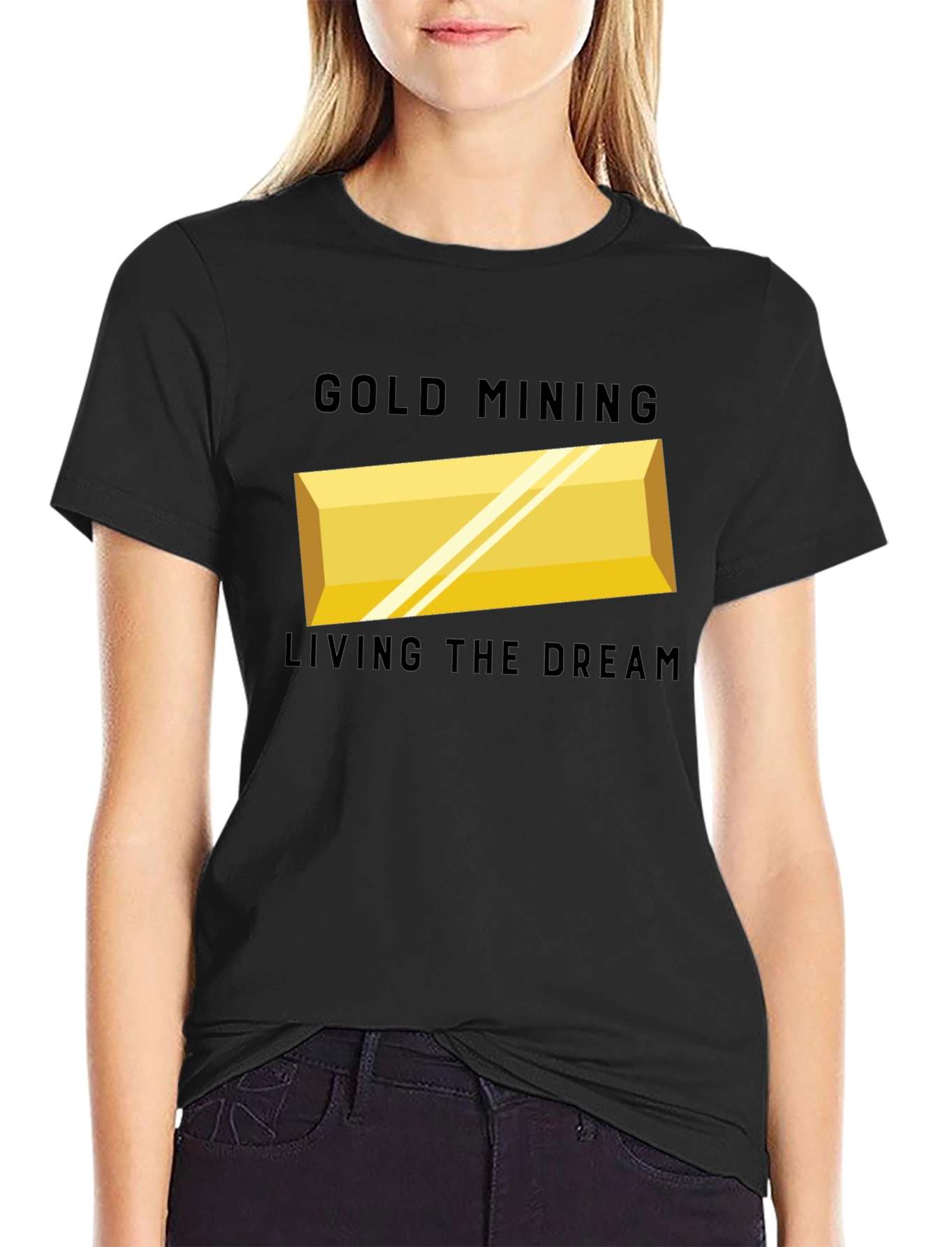 Black Gold Mining Living The Dream T-Shirt view 2