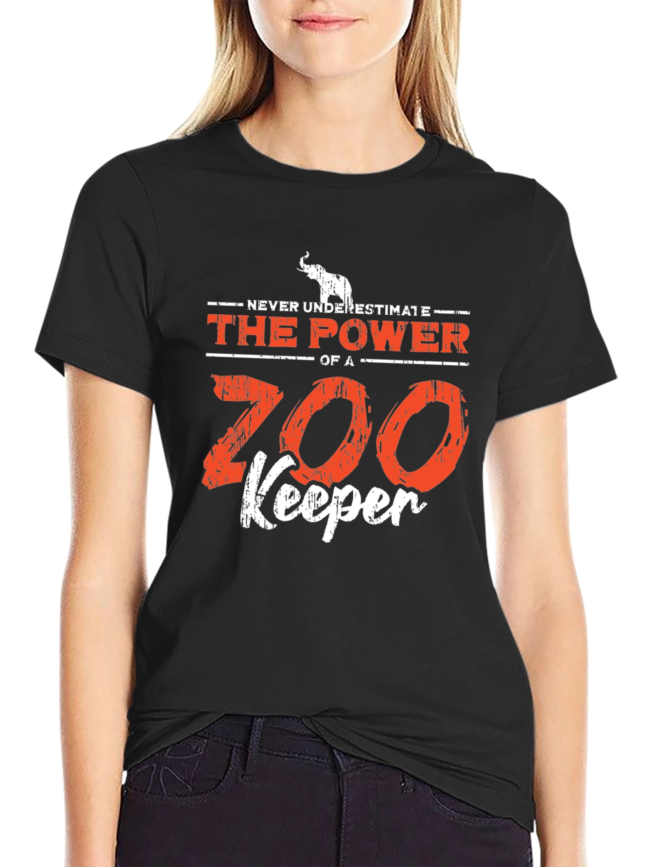 Black Zoo Keeper Power T-Shirt view 2