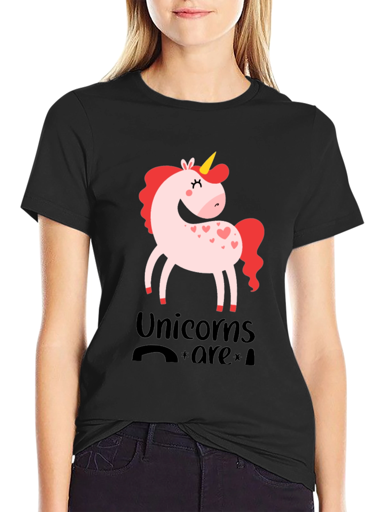 Black Unicorns Are Real Graphic Tee view 2