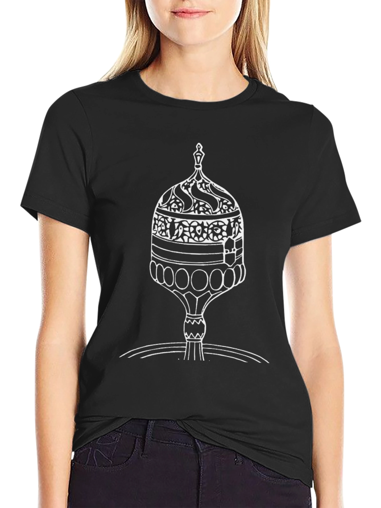 Black Dome Graphic Tee - Black Cotton Blend view 2