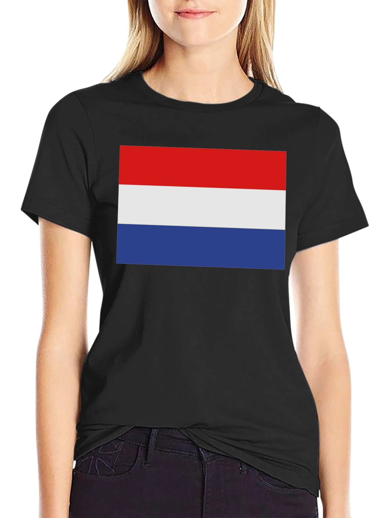 Black Netherlands Flag T-Shirt - Dutch Pride Tee view 2