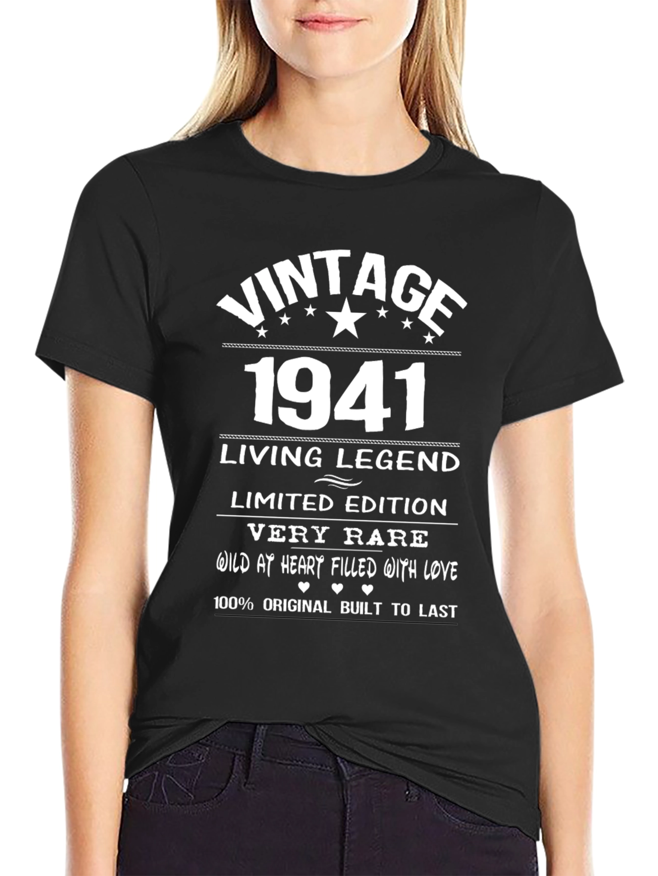 Black Vintage 1941 Living Legend T-Shirt view 2