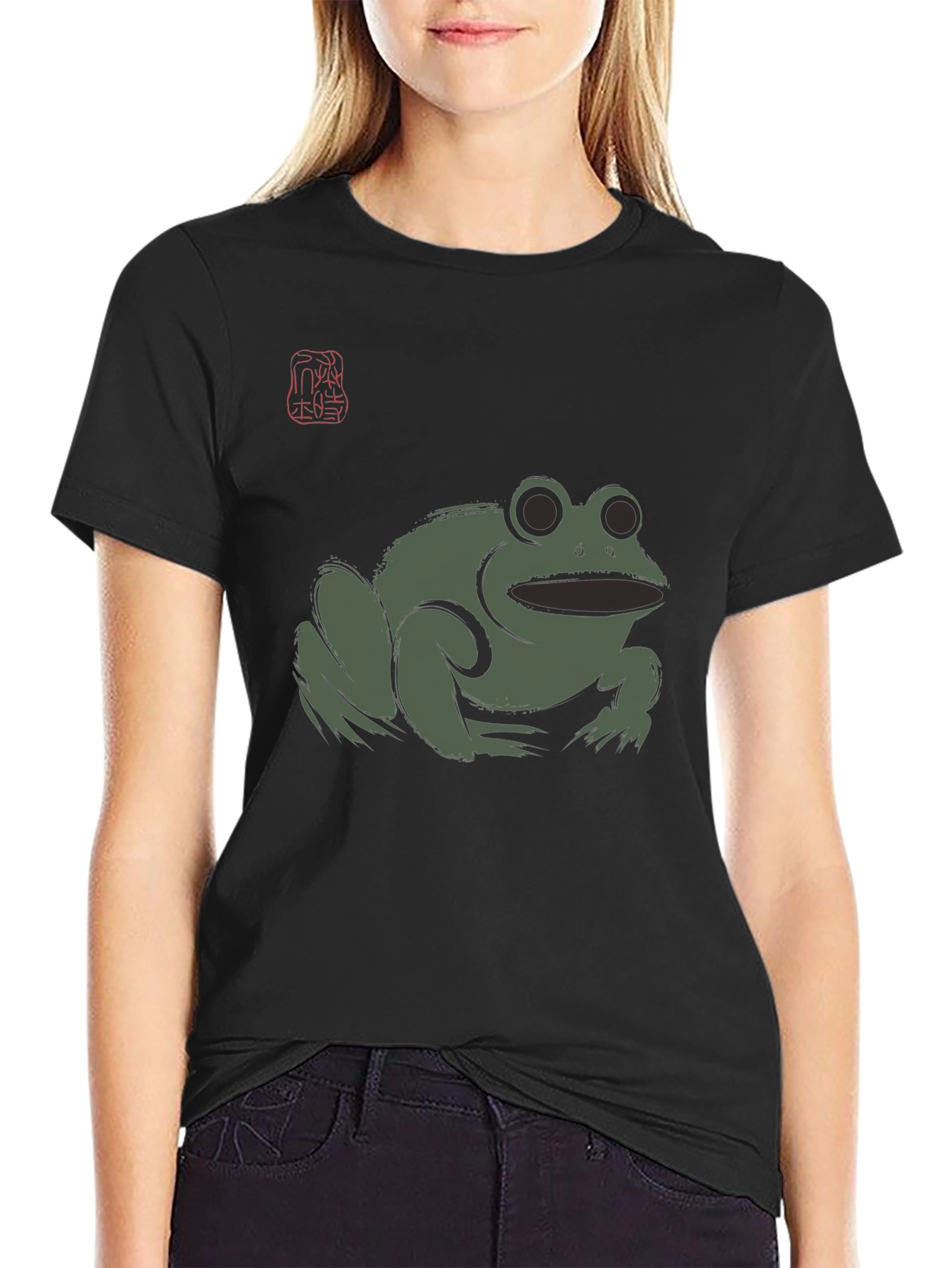 Black Frog Graphic Black T-Shirt - Men's view 2