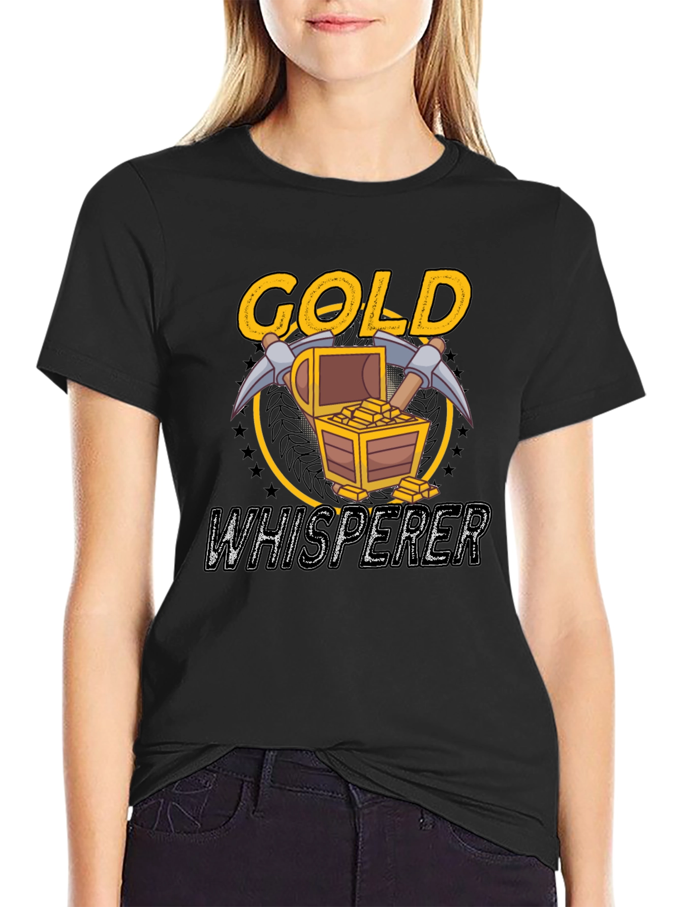 Black Gold Whisperer Graphic Tee - Mining T-Shirt view 2