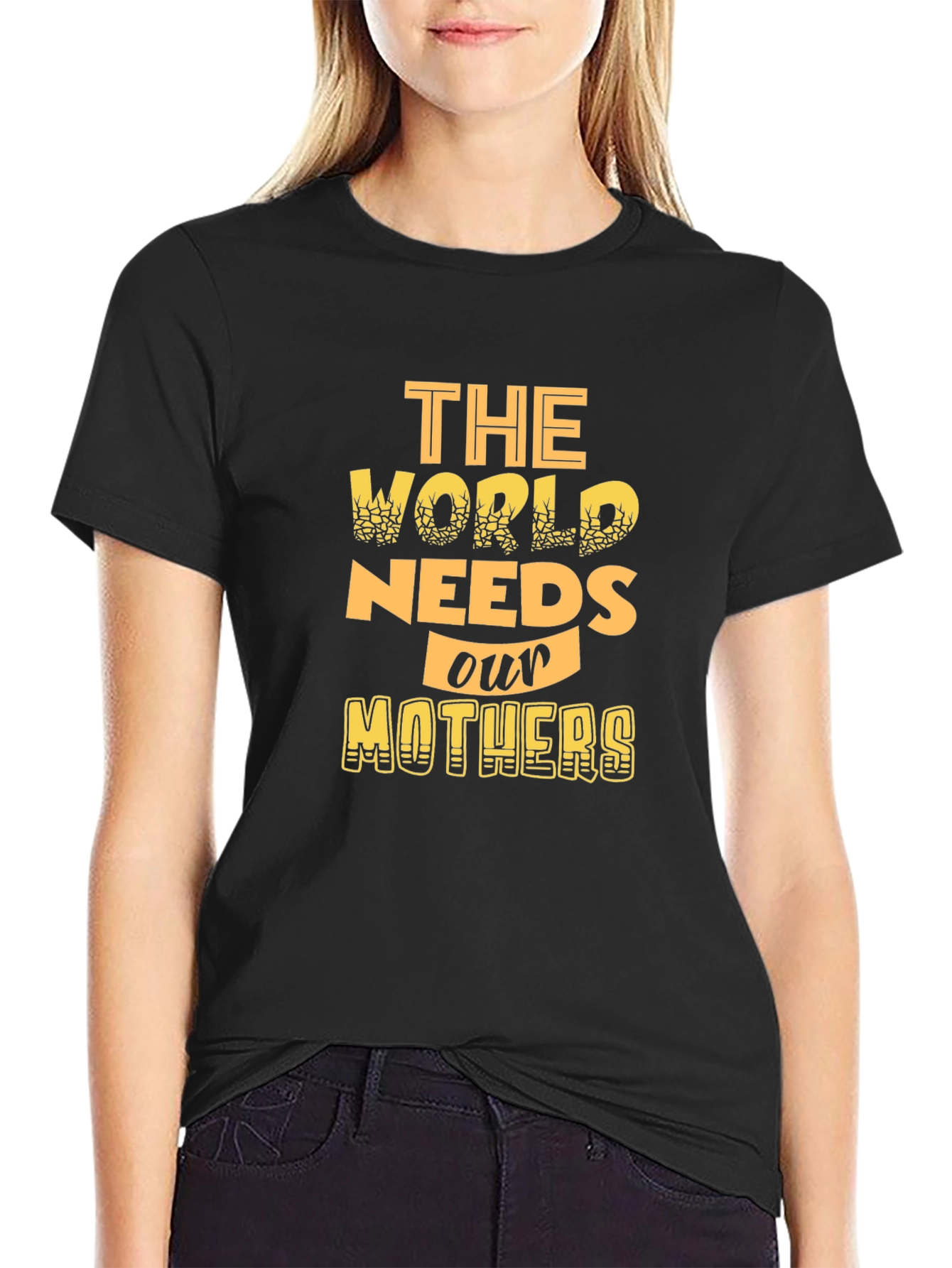 Black The World Needs Our Mothers Graphic Tee view 2