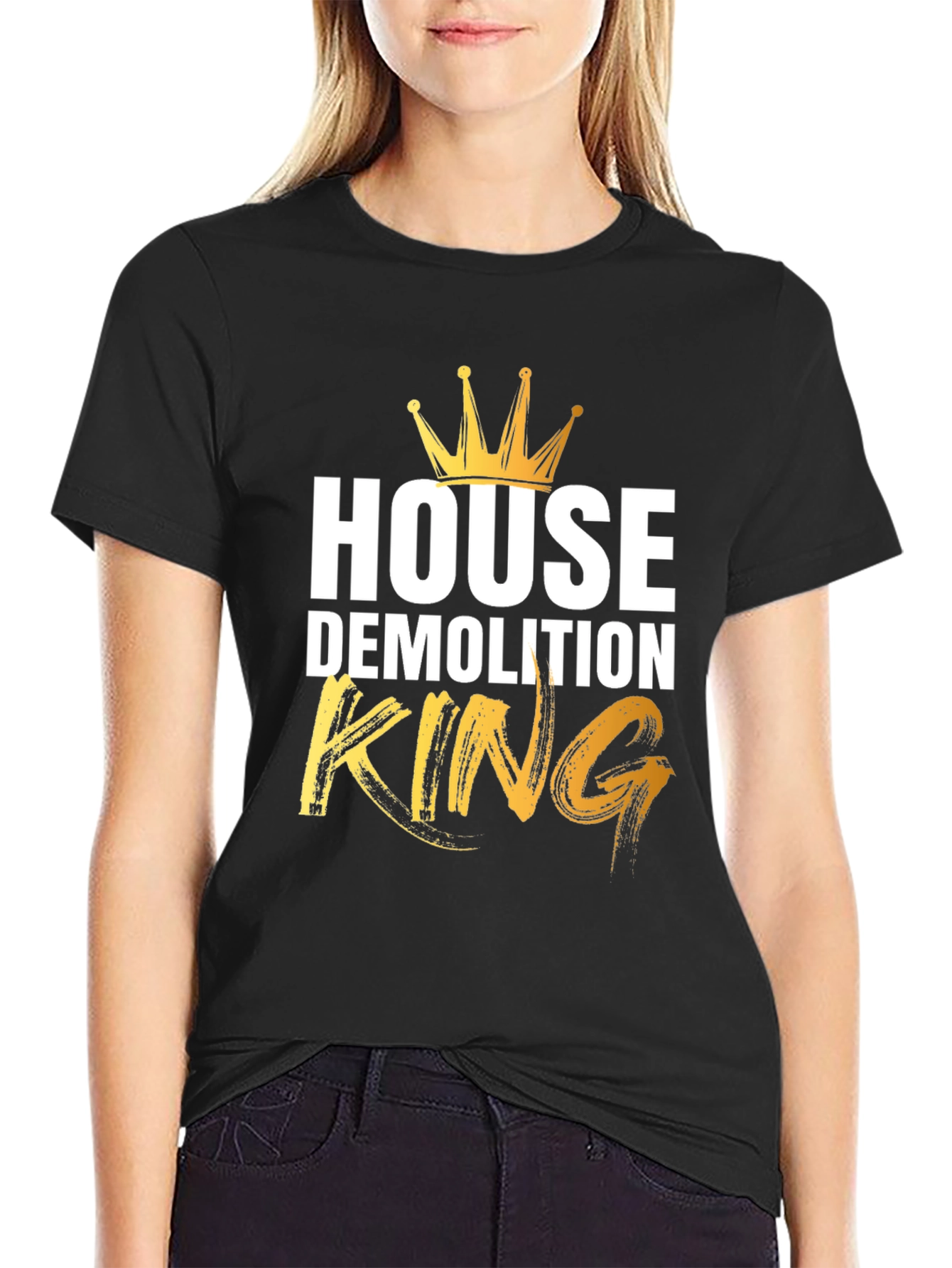 Black House Demolition King T-Shirt view 2