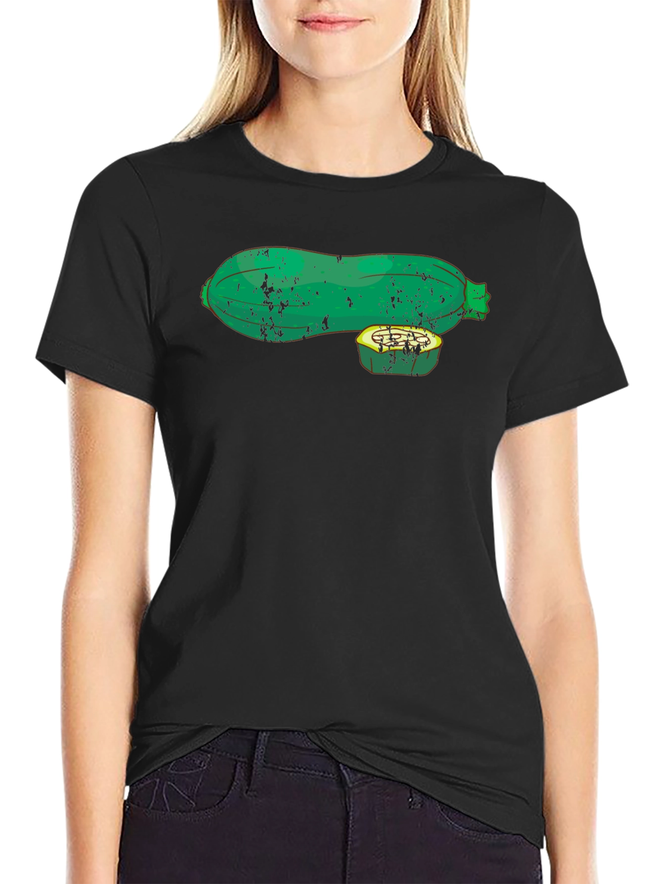 Zucchini Graphic Tee - Black T-Shirt - 2