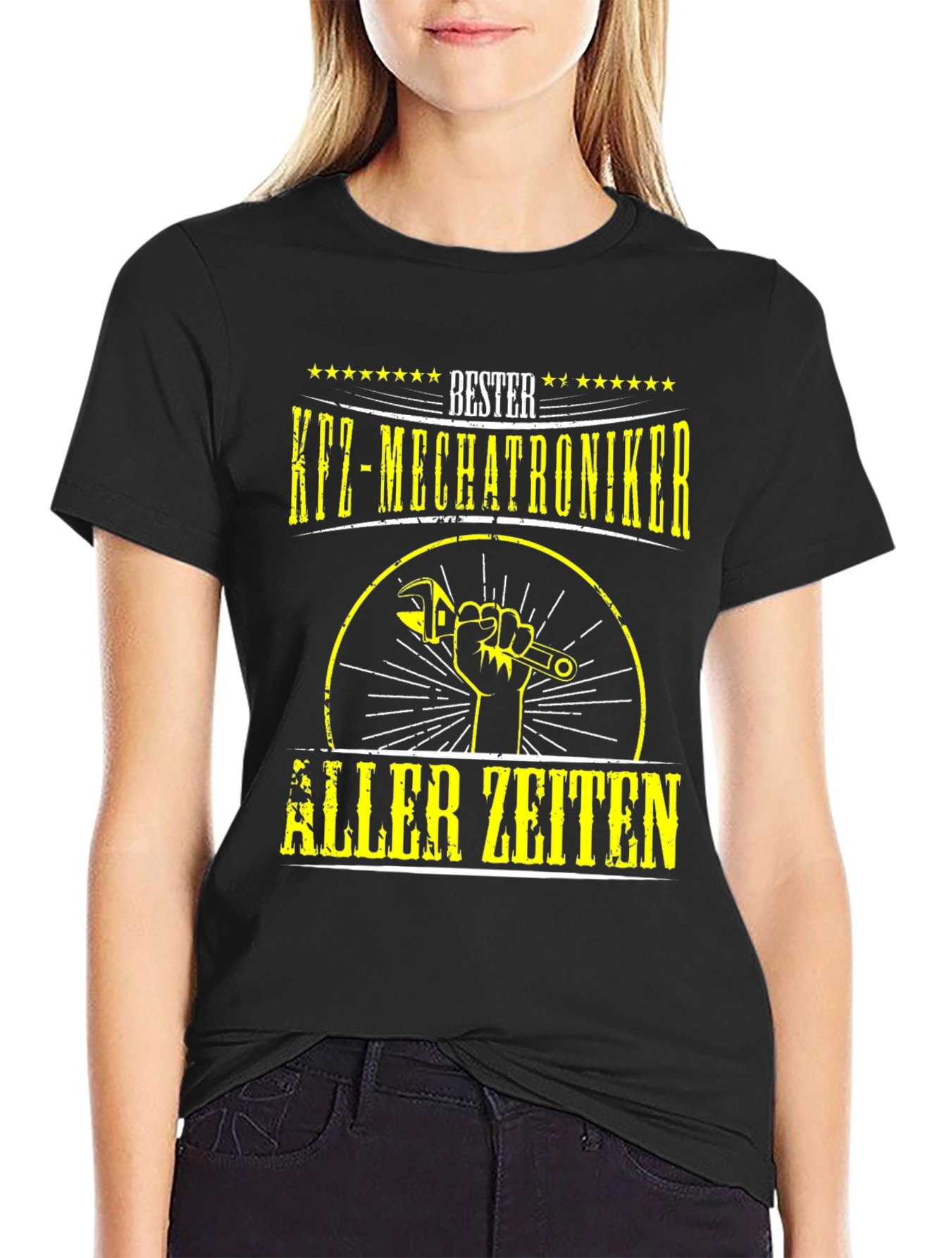 Black Bester KFZ-Mechatroniker T-Shirt - Mechanic Shirt view 2