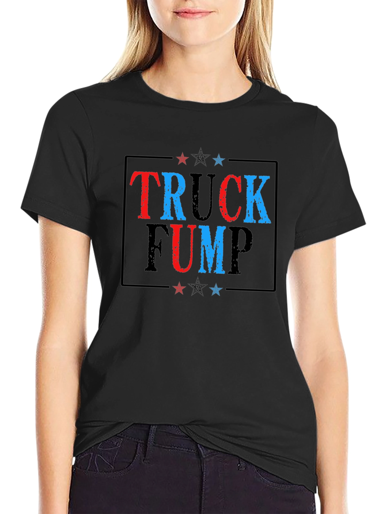 Black Truck Fump Graphic Tee - Political Humor view 2