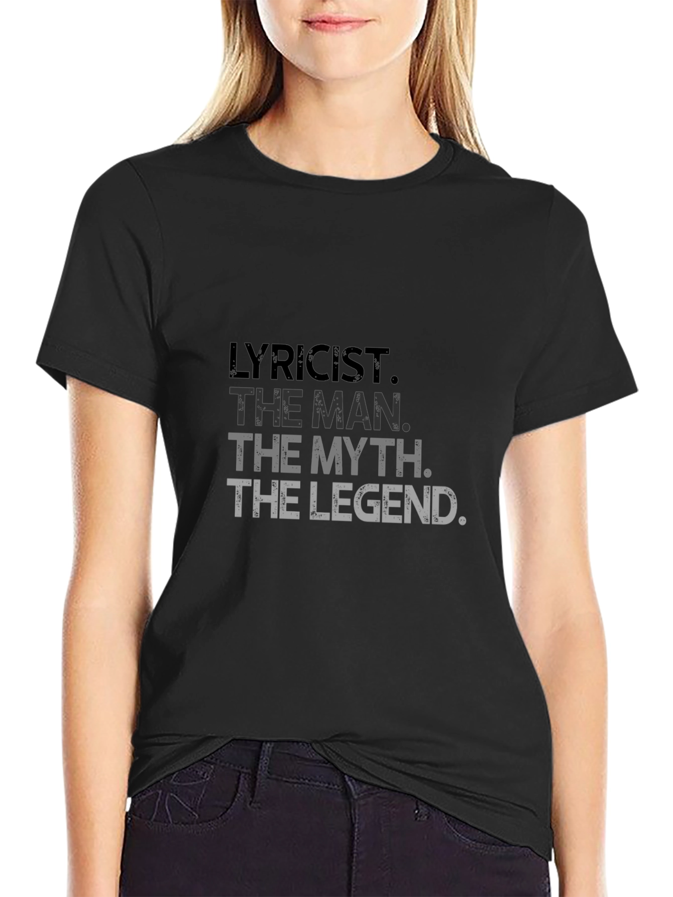 Black Lyricist Man Myth Legend Graphic Tee view 2