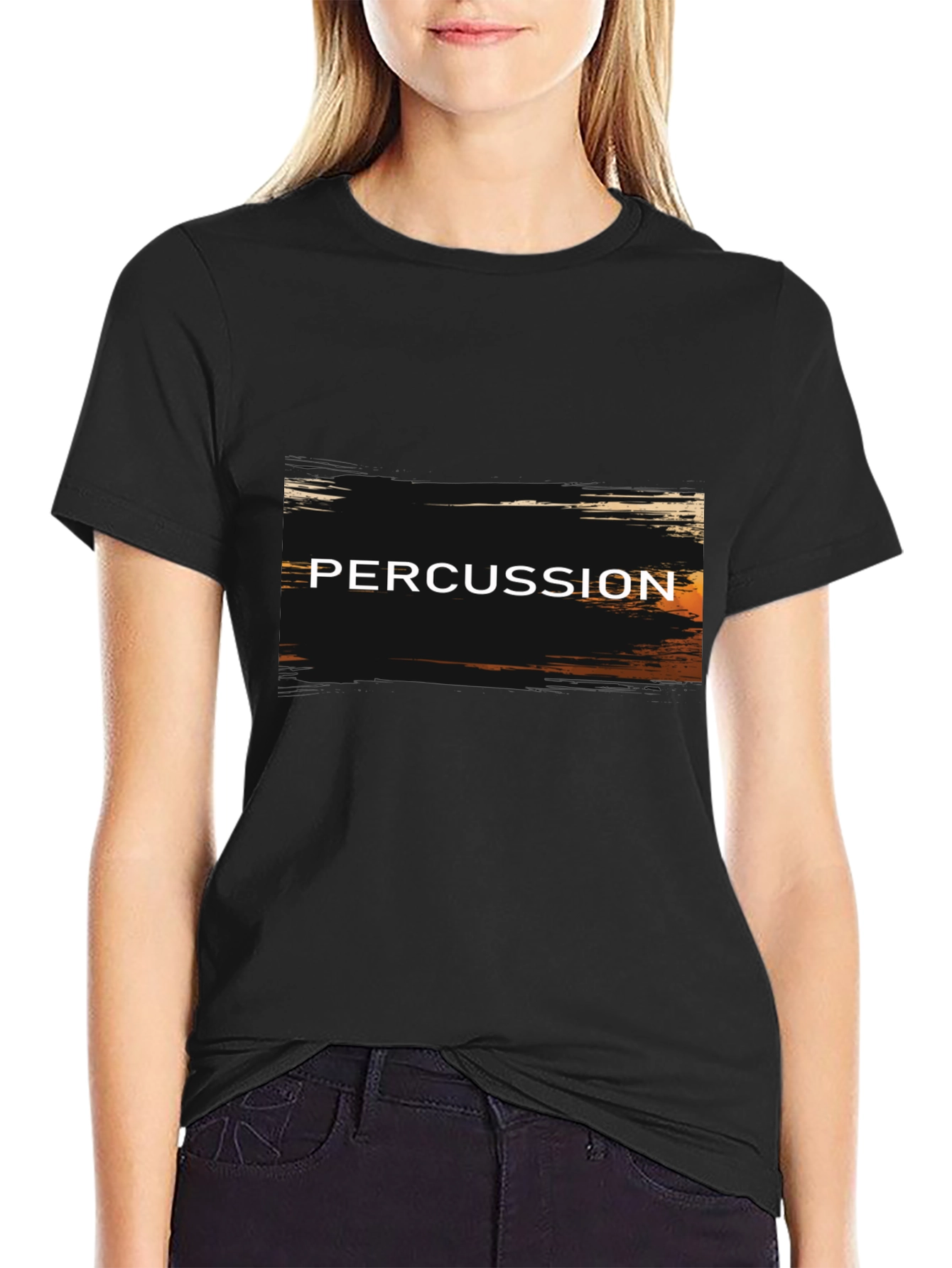 Black Percussion T-Shirt - Music Lover Tee view 2