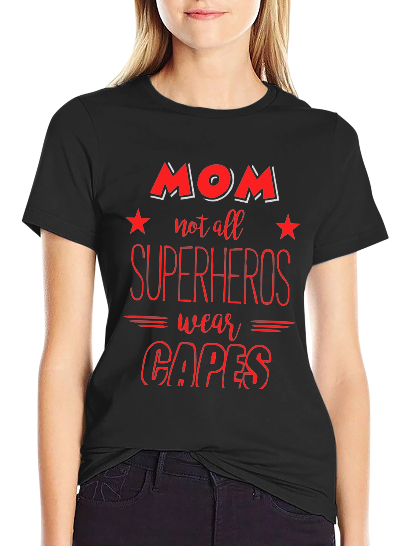 Mom Superheroes T-Shirt: Cape Optional - 2