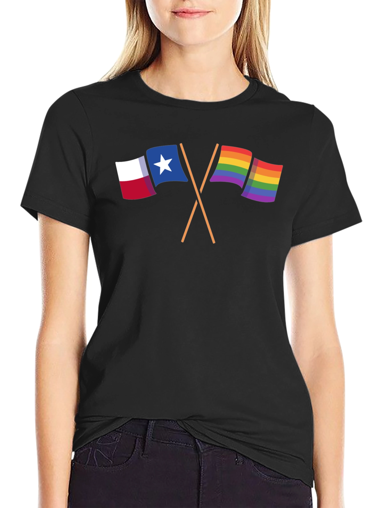 Black Texas Pride T-Shirt view 2