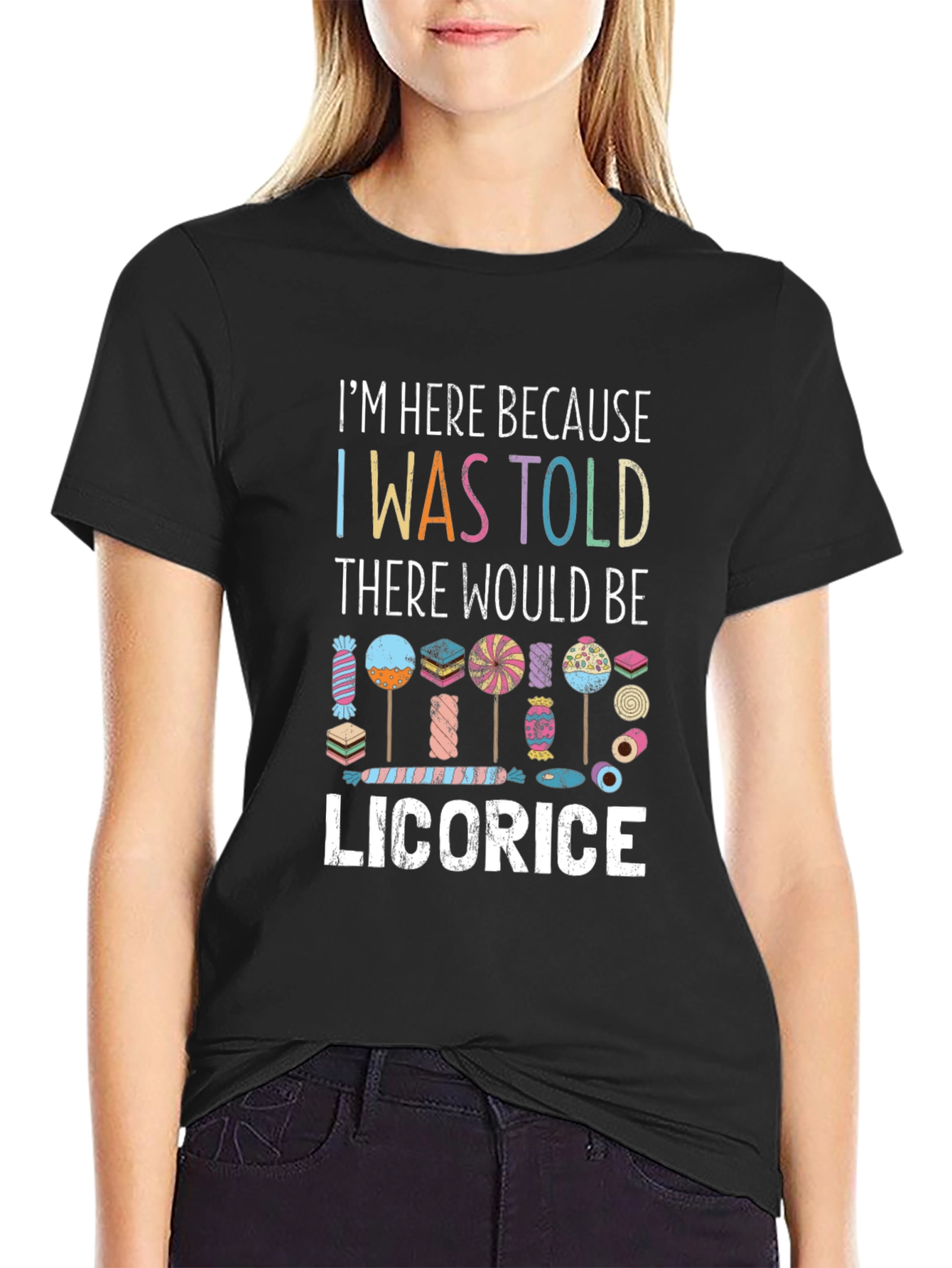 Black Licorice Lover Graphic Tee - Candy Fan Shirt view 2