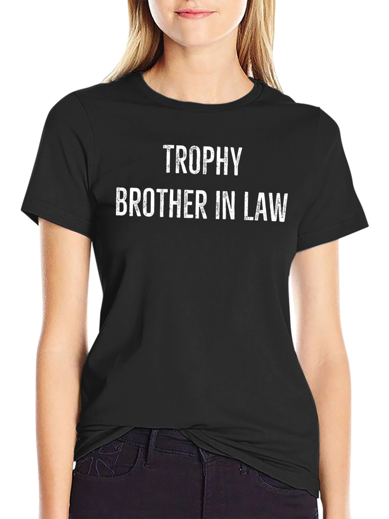 Black Trophy Brother In Law Black Graphic Tee view 2