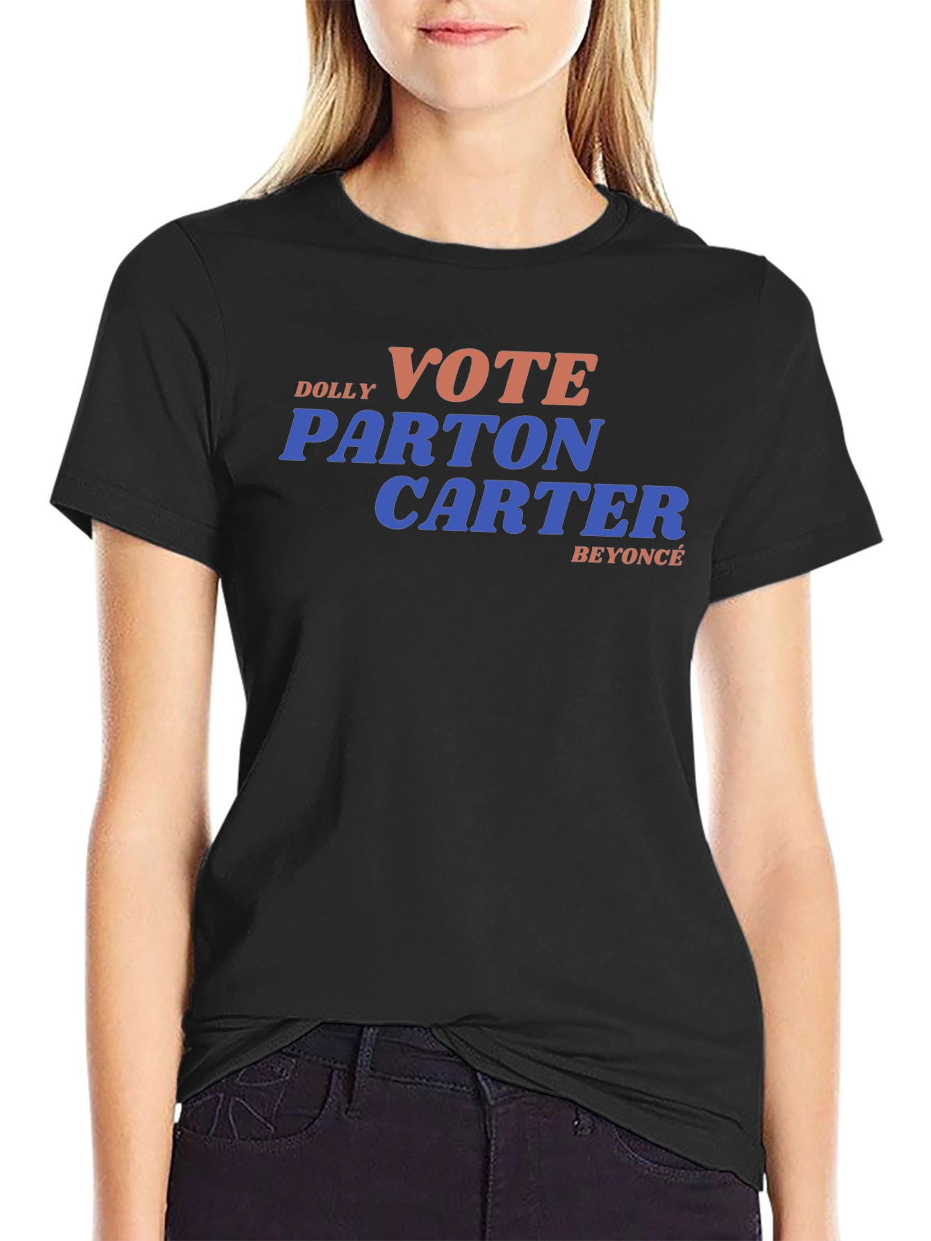 Black Vote Dolly Parton Carter Beyonce T-Shirt view 2