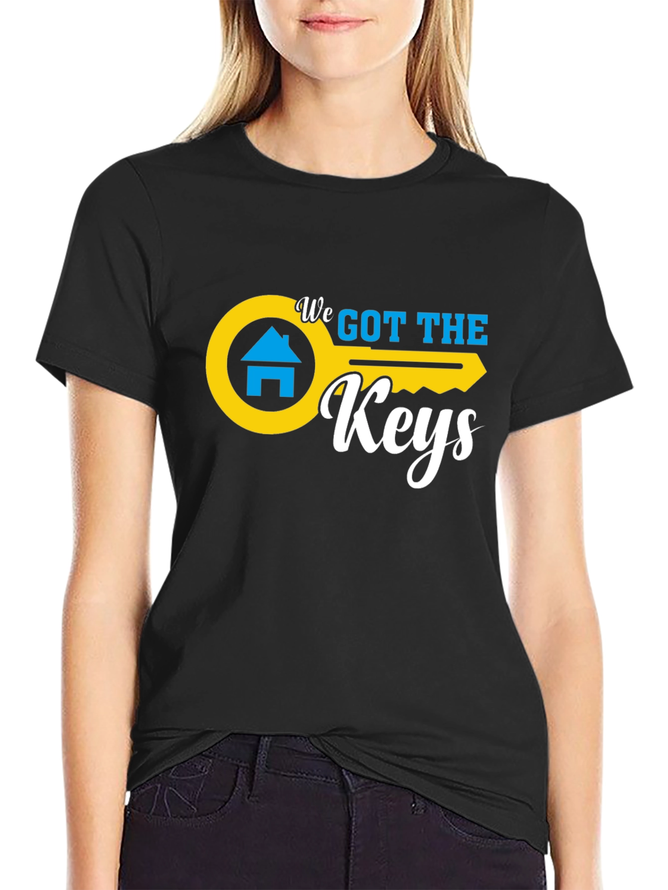 Black We Got The Keys Black Graphic Tee view 2