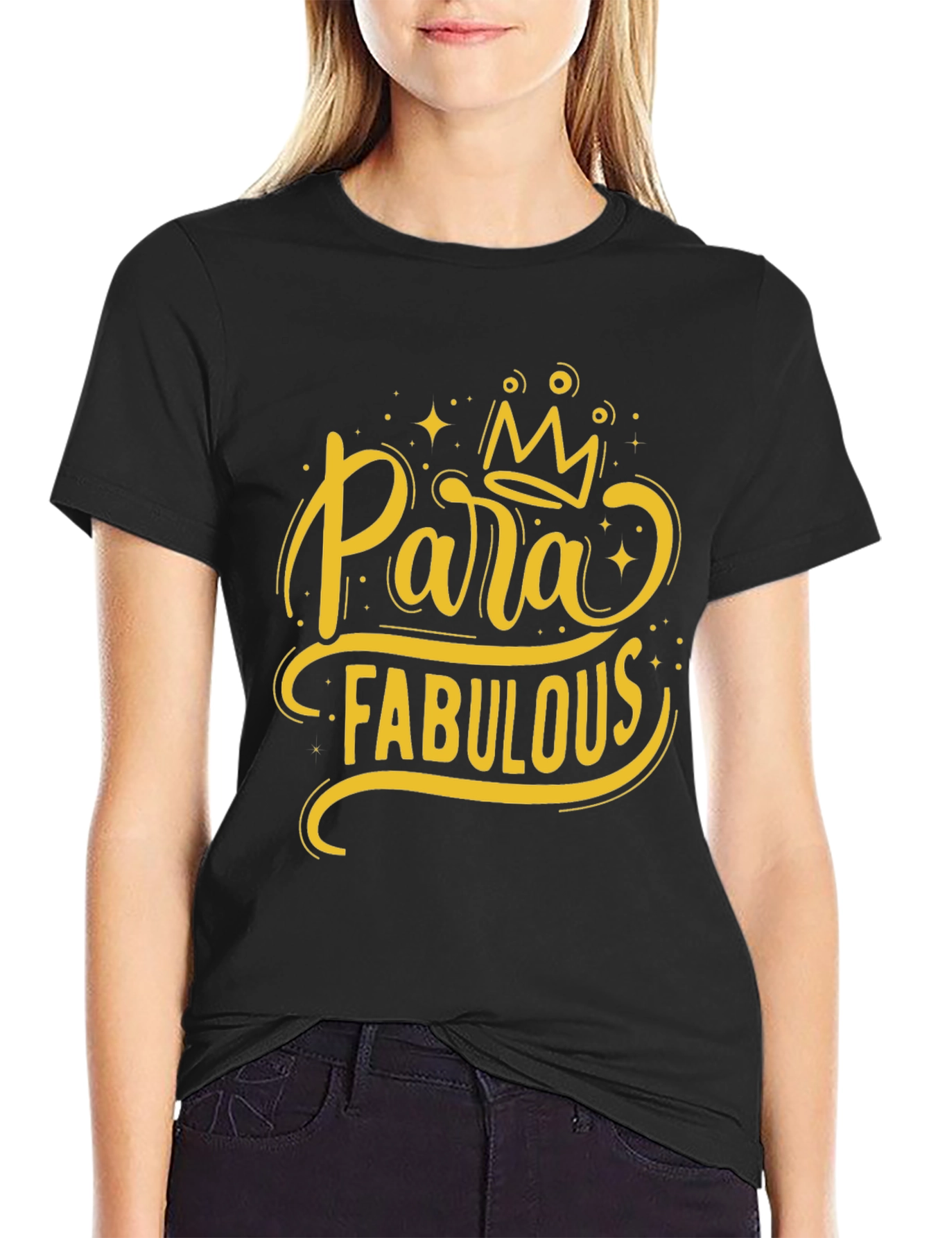 Black Para Fabulous Graphic T-Shirt view 2
