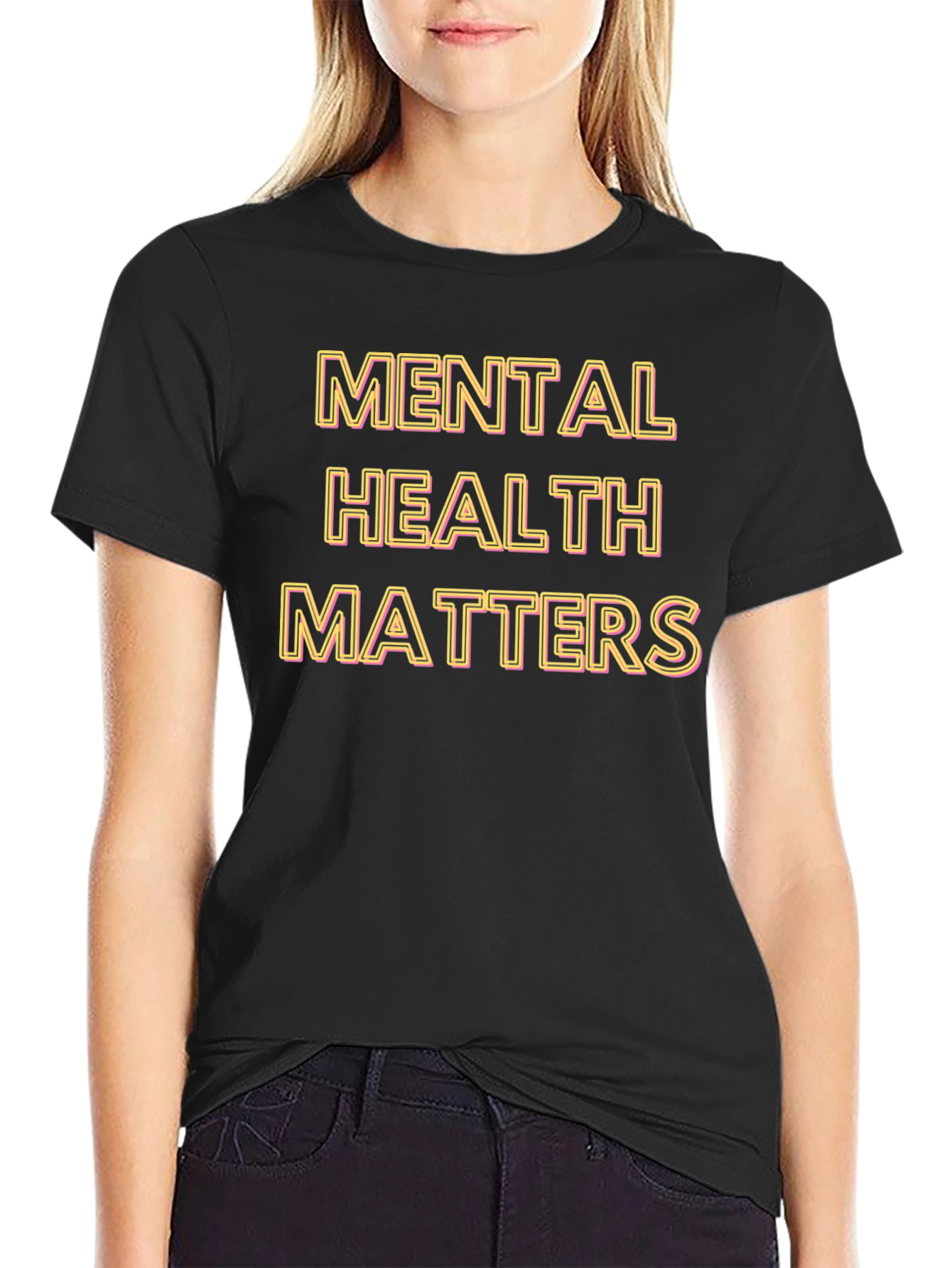 Black Mental Health Matters Graphic Tee view 2