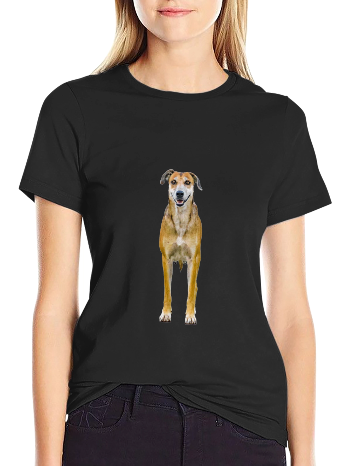 Black Dog Graphic Black T-Shirt view 2