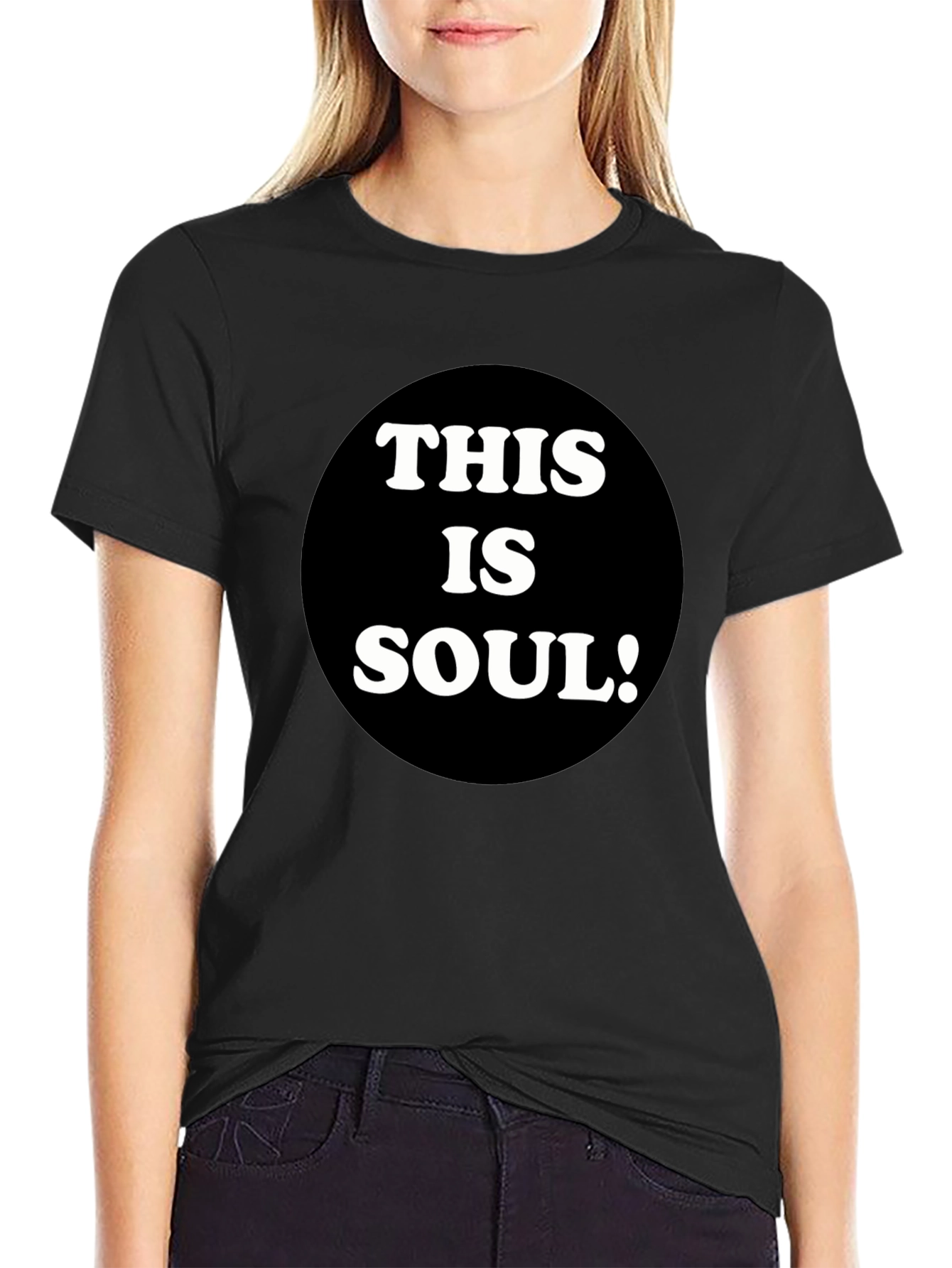 Black This is Soul! Black Graphic Tee view 2